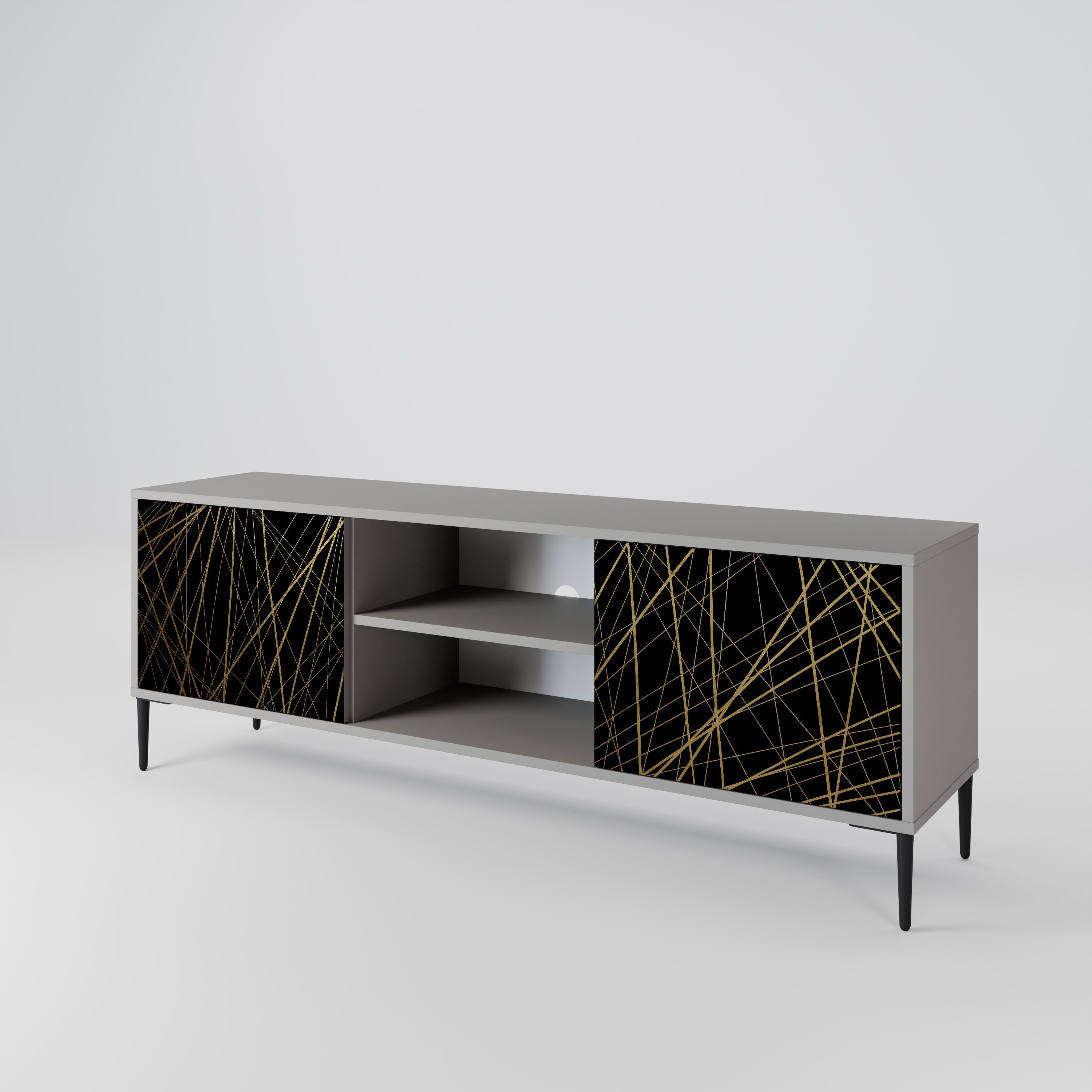 BRIGHT MESH Dvoudveřový TV stolek