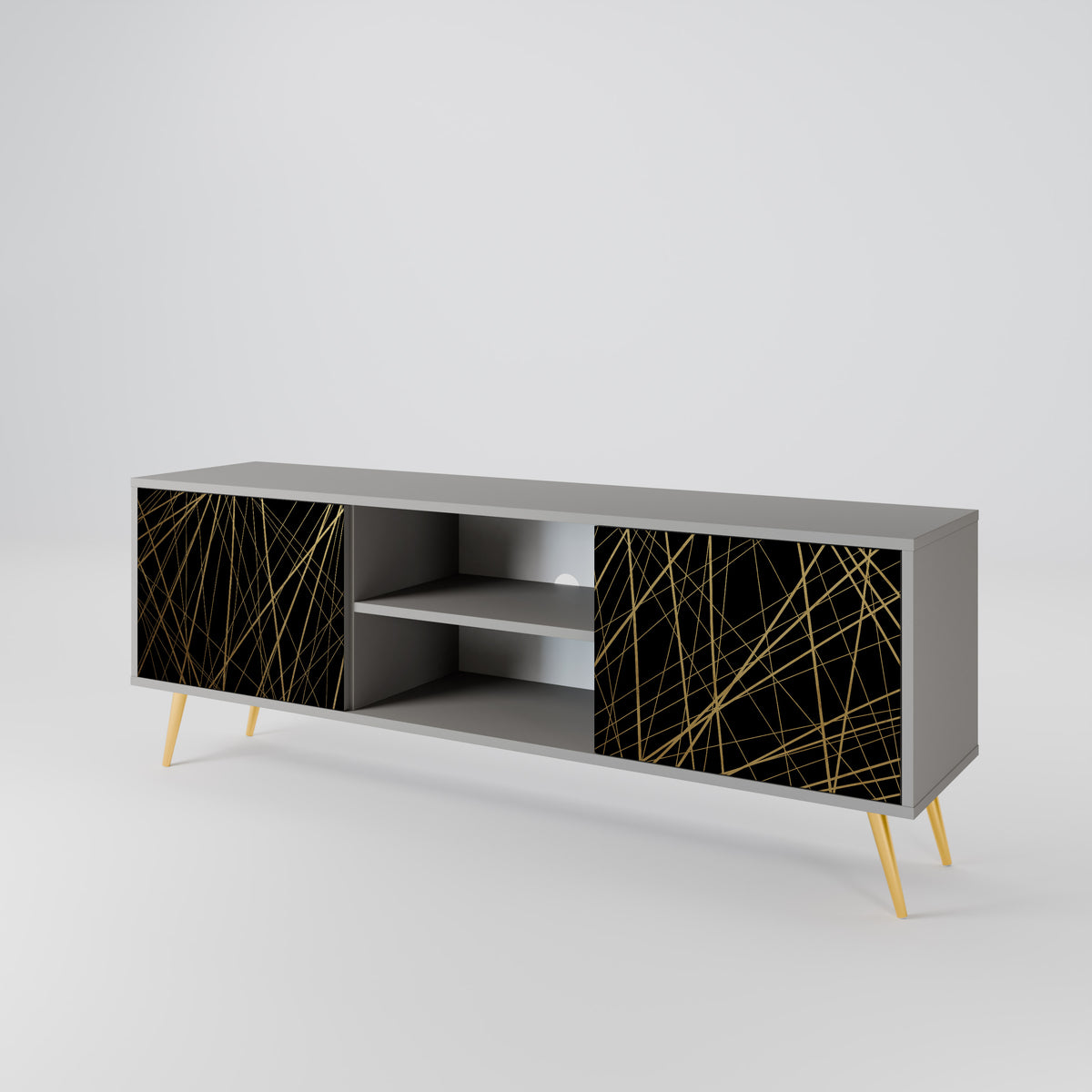 BRIGHT MESH Dvoudveřový TV stolek