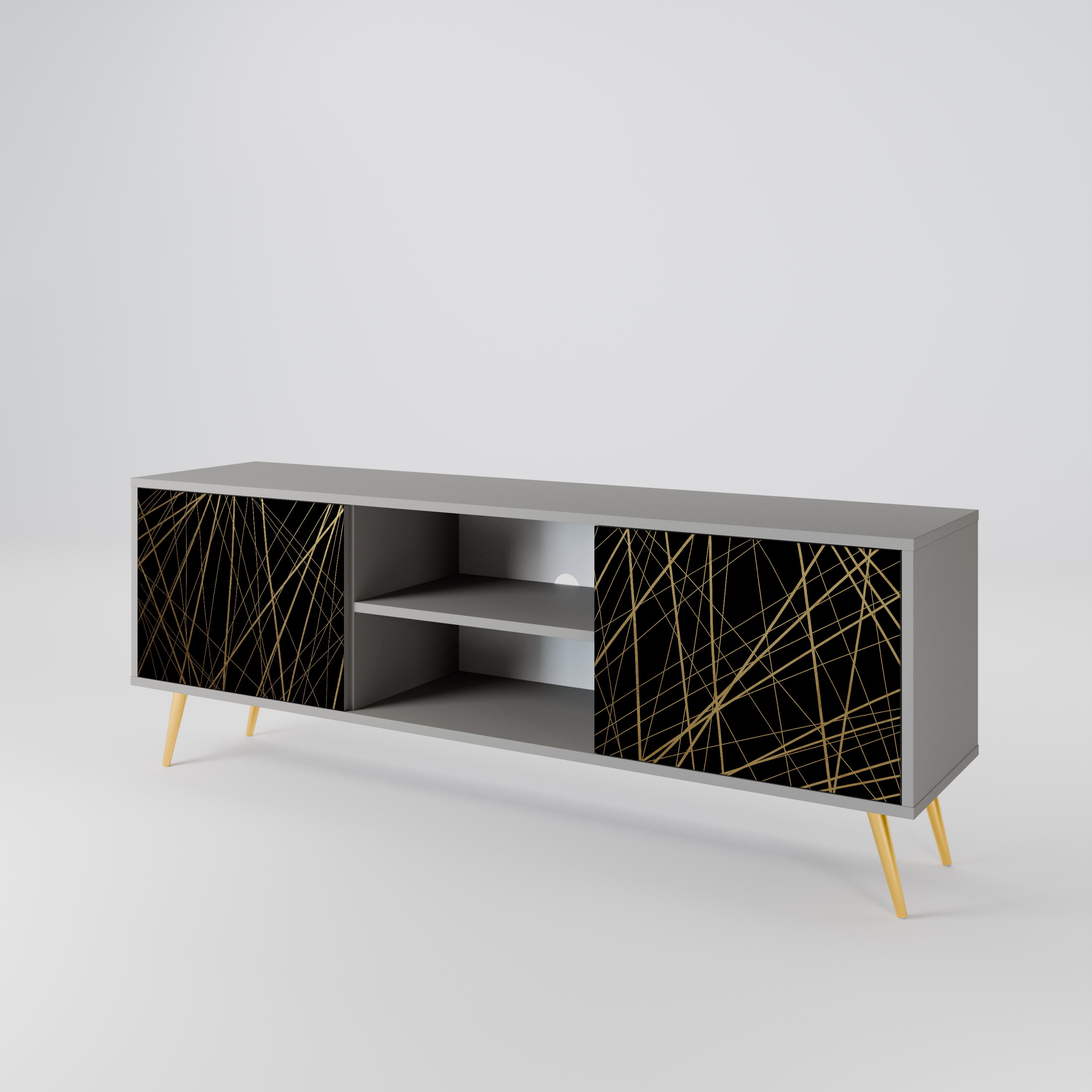 BRIGHT MESH Dvoudveřový TV stolek