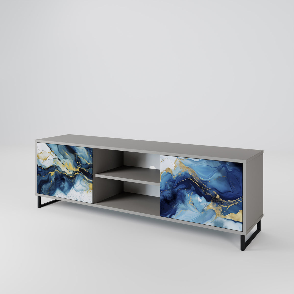 INKY MARBLE Dvoudveřový TV stolek