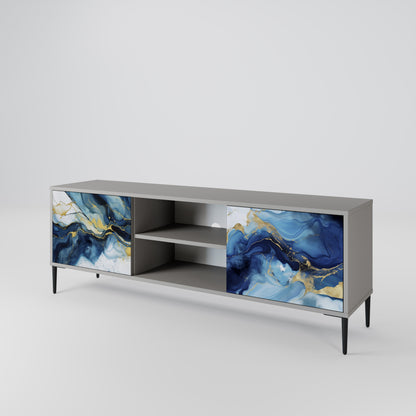 INKY MARBLE Dvoudveřový TV stolek