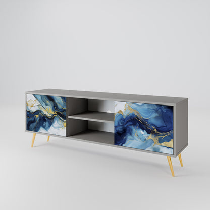 INKY MARBLE Dvoudveřový TV stolek