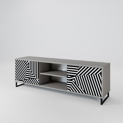 ILLUSIONARY LATTICE Dvoudveřový TV stolek