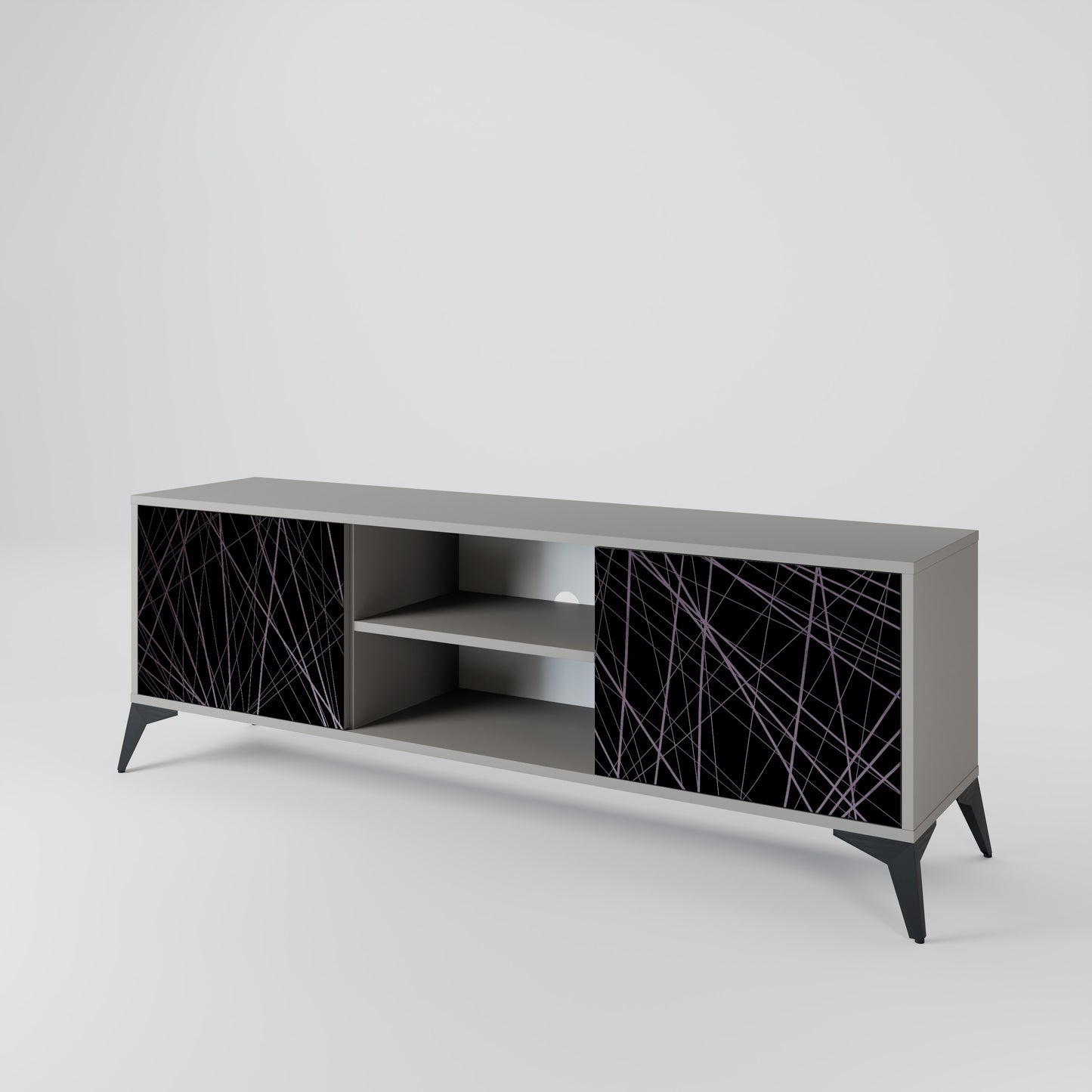 SHIMMER SPIDERGRAM Dvoudveřový TV stolek