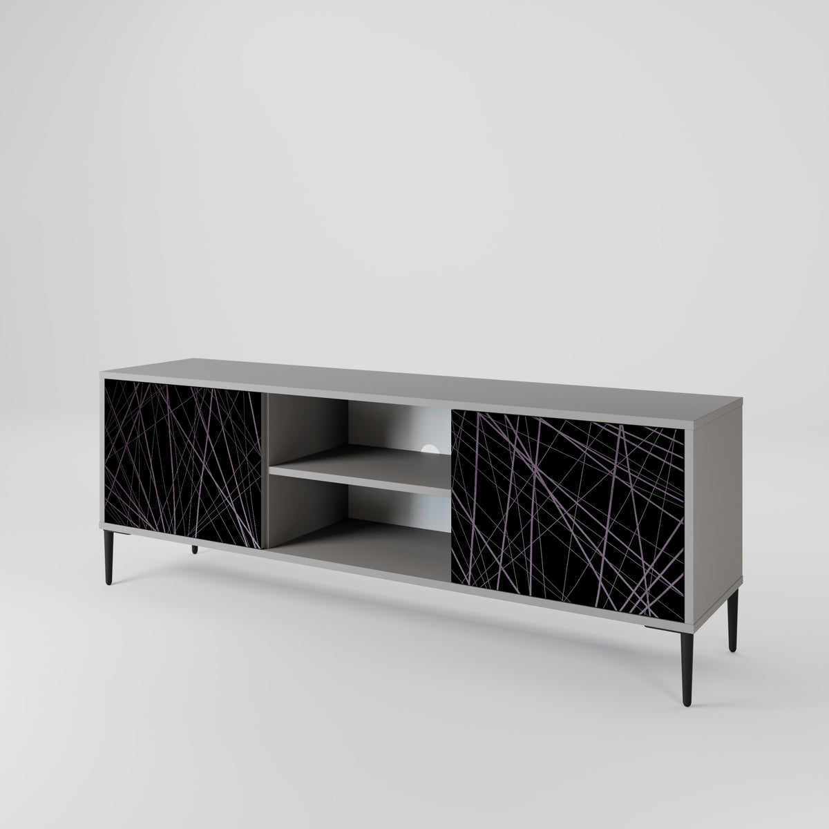 SHIMMER SPIDERGRAM Dvoudveřový TV stolek