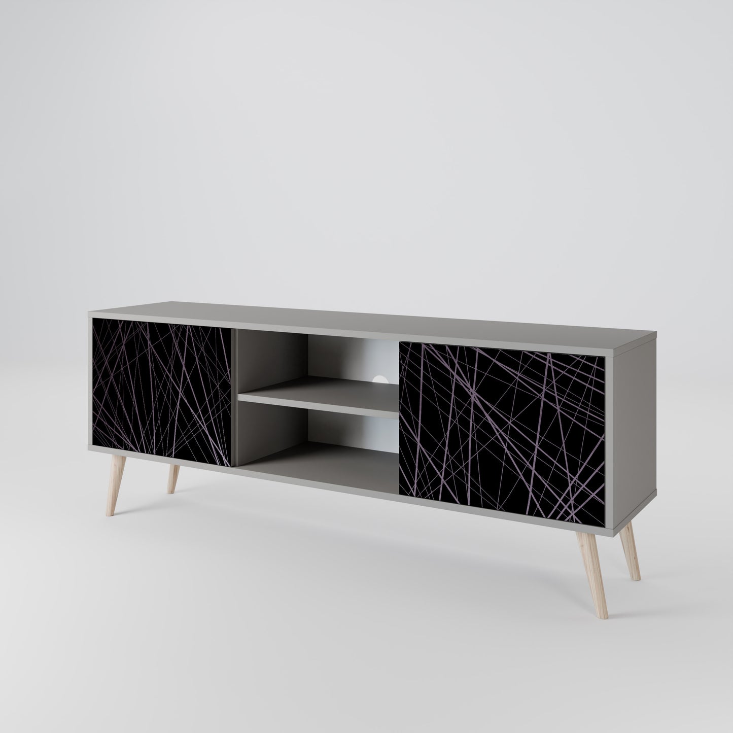 SHIMMER SPIDERGRAM Dvoudveřový TV stolek