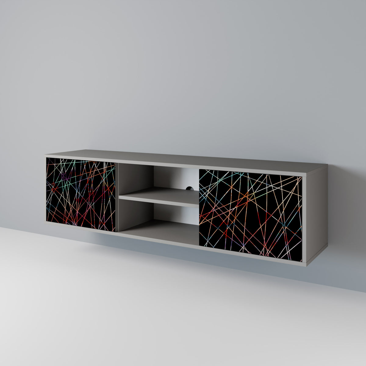 LUMINOUS SNARE Dvoudveřový TV stolek