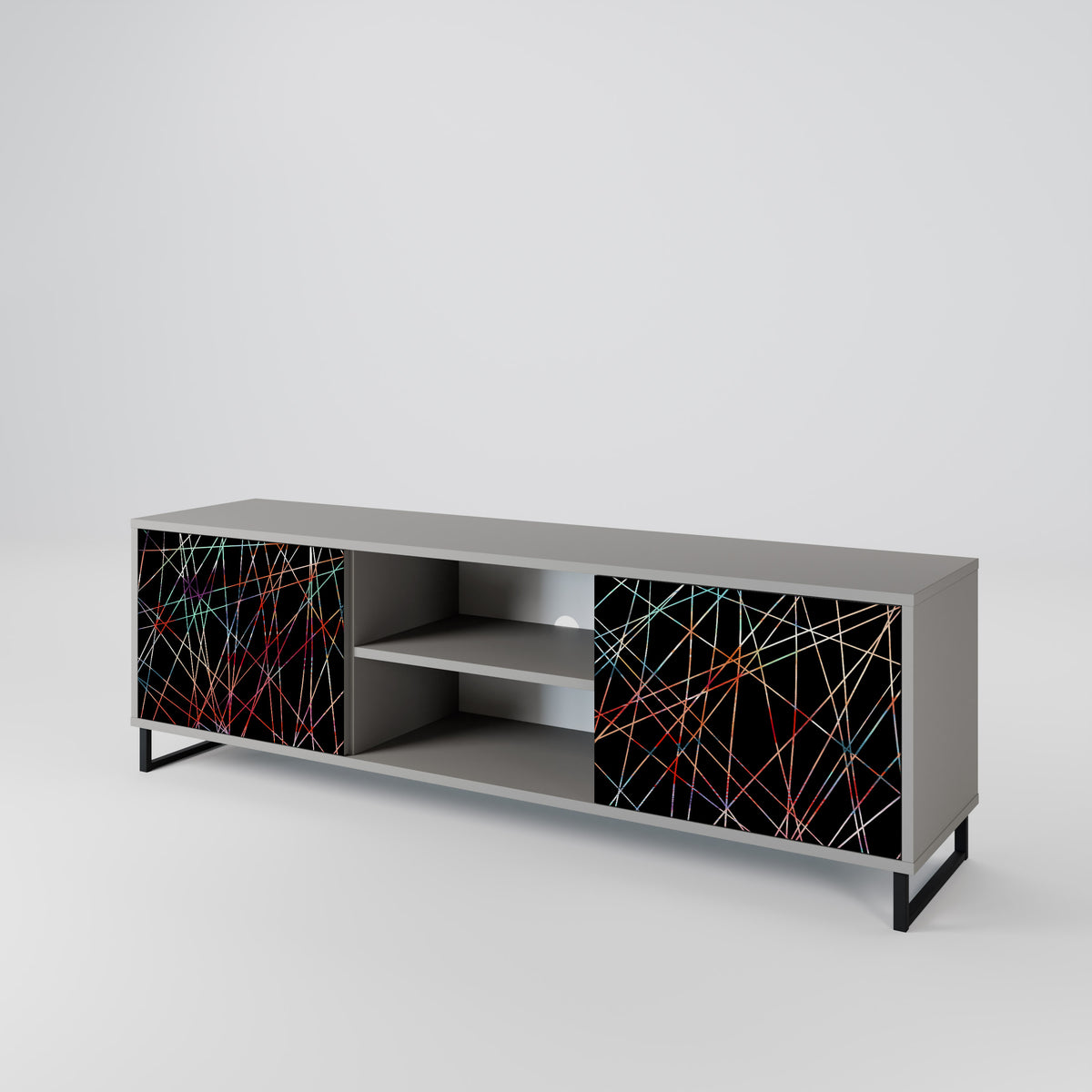 LUMINOUS SNARE Dvoudveřový TV stolek