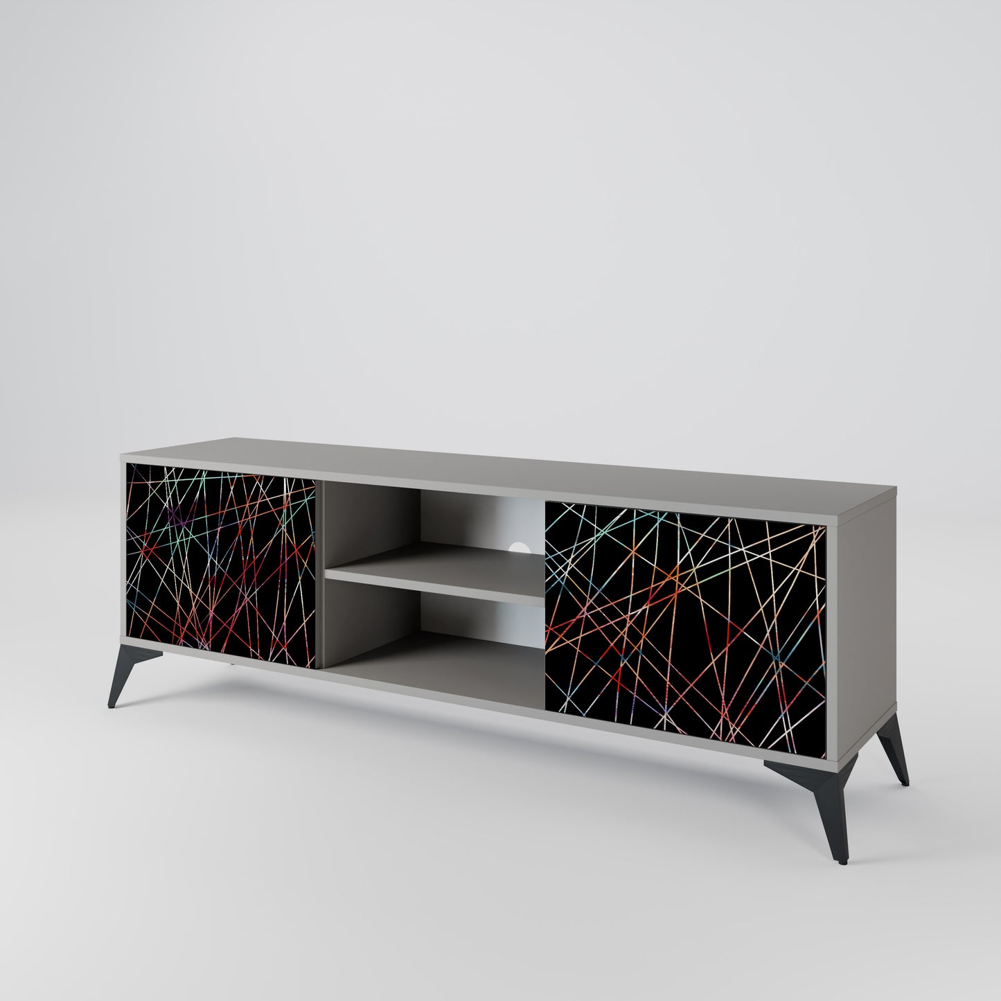 LUMINOUS SNARE Dvoudveřový TV stolek
