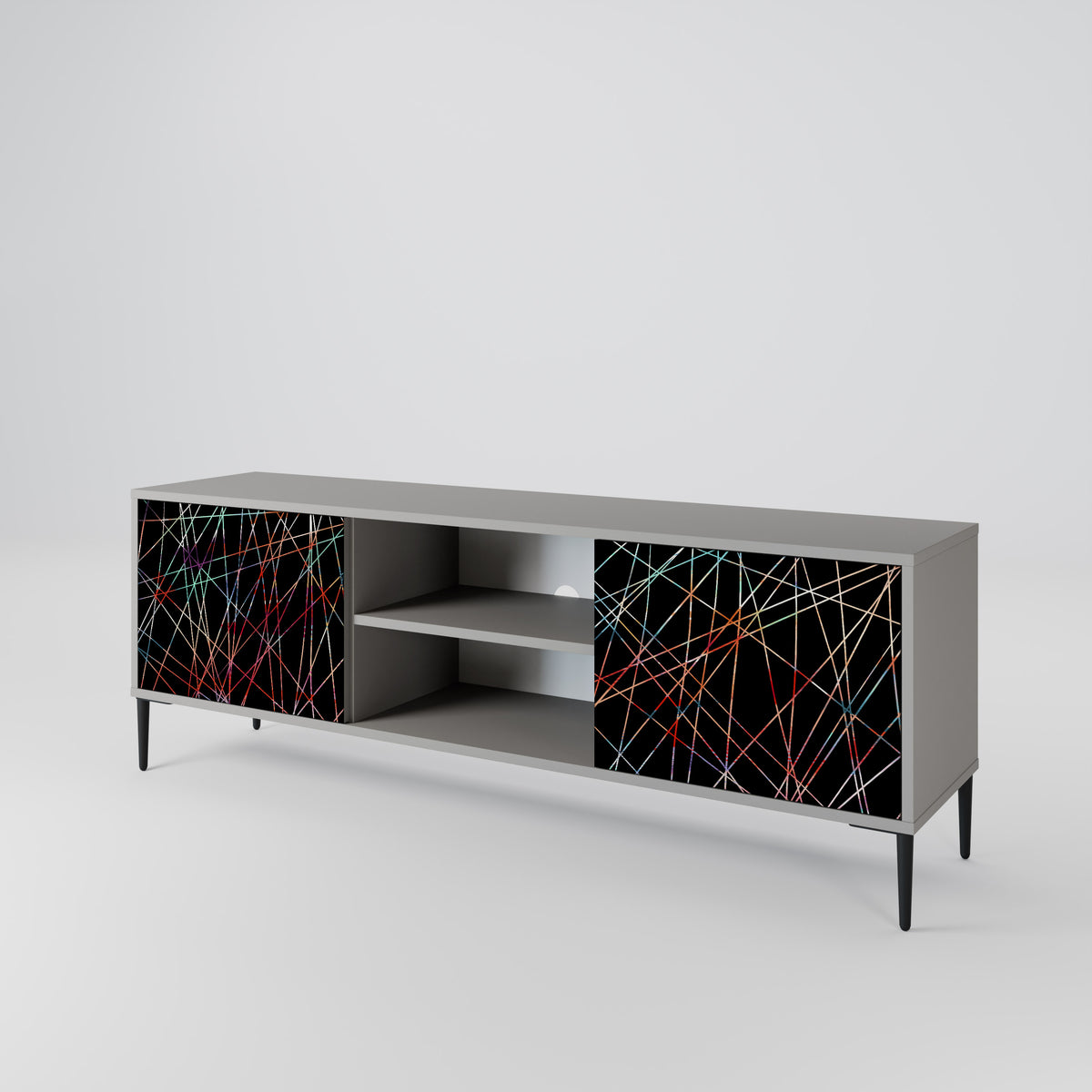 LUMINOUS SNARE Dvoudveřový TV stolek