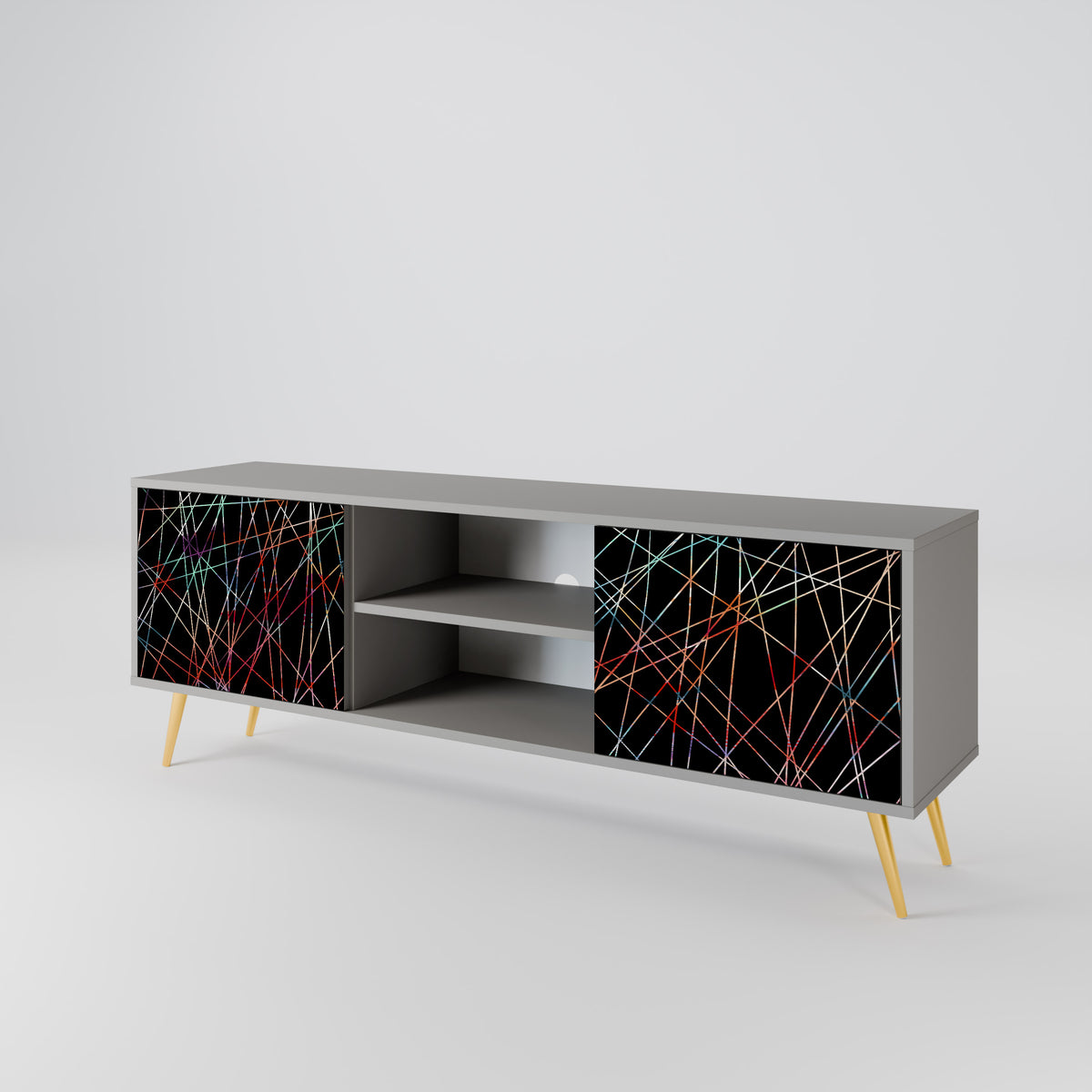 LUMINOUS SNARE Dvoudveřový TV stolek