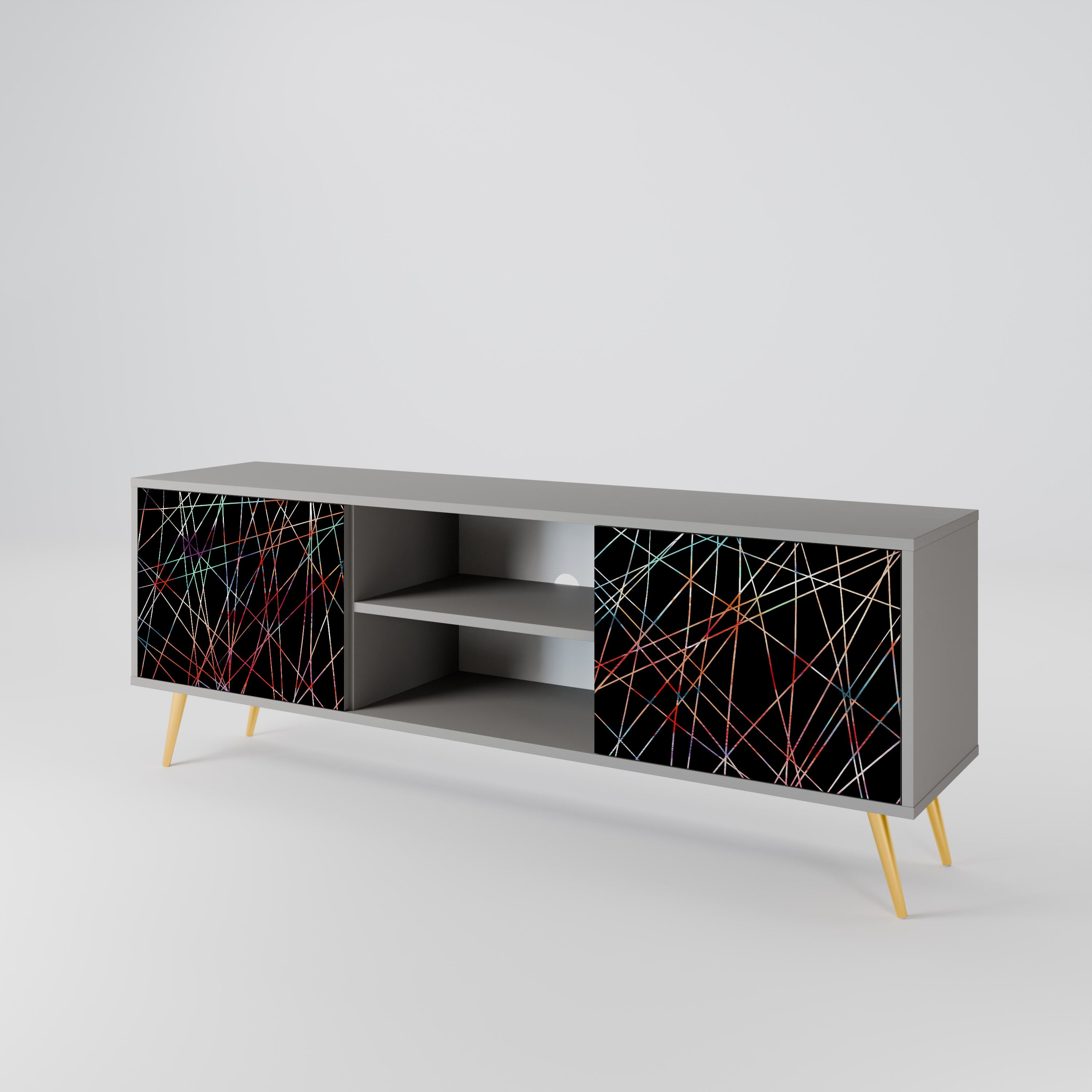 LUMINOUS SNARE Dvoudveřový TV stolek