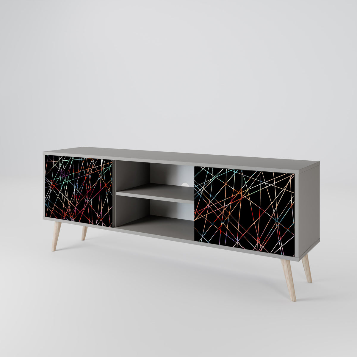 LUMINOUS SNARE Dvoudveřový TV stolek