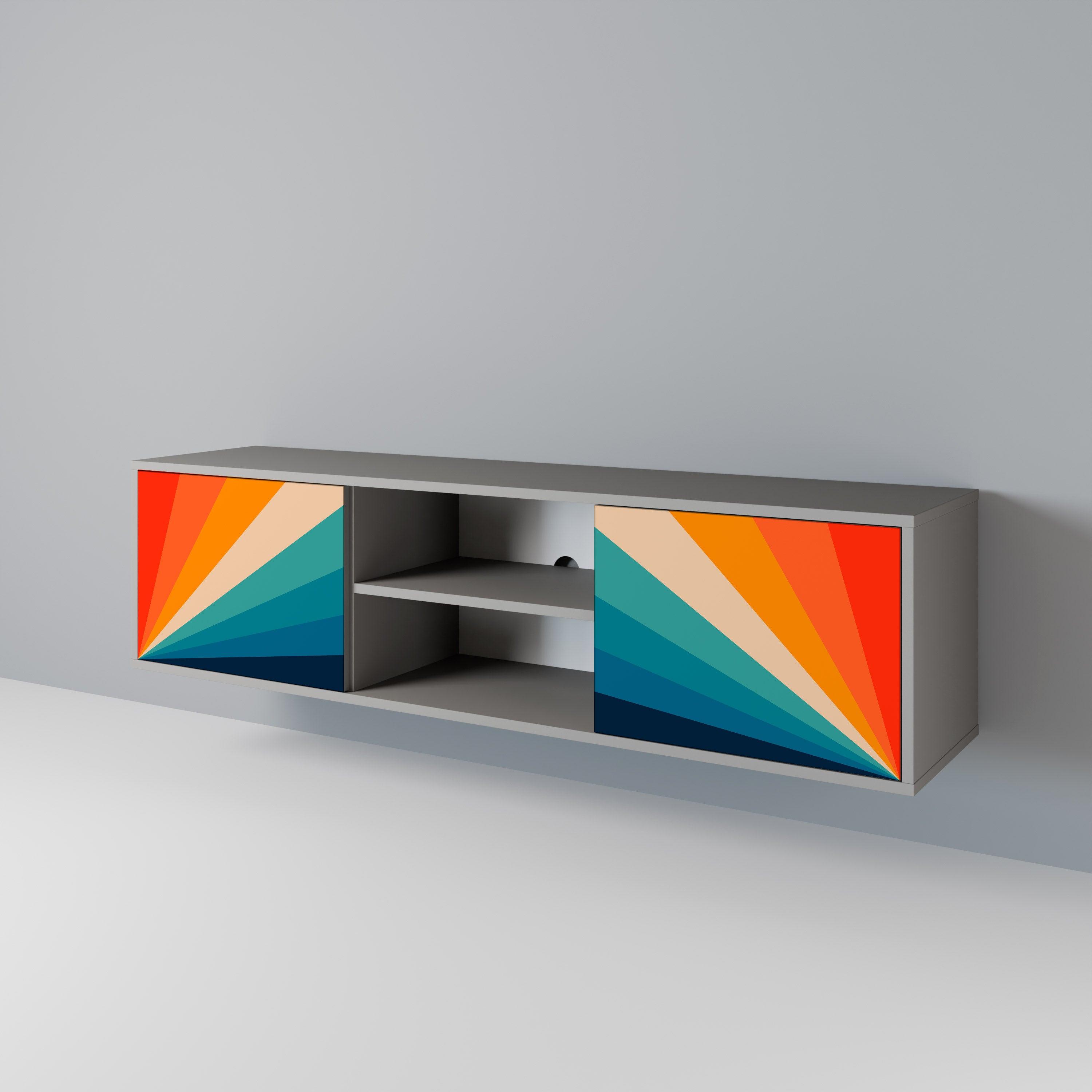 PRISM CONCUSSION Dvoudveřový TV stolek