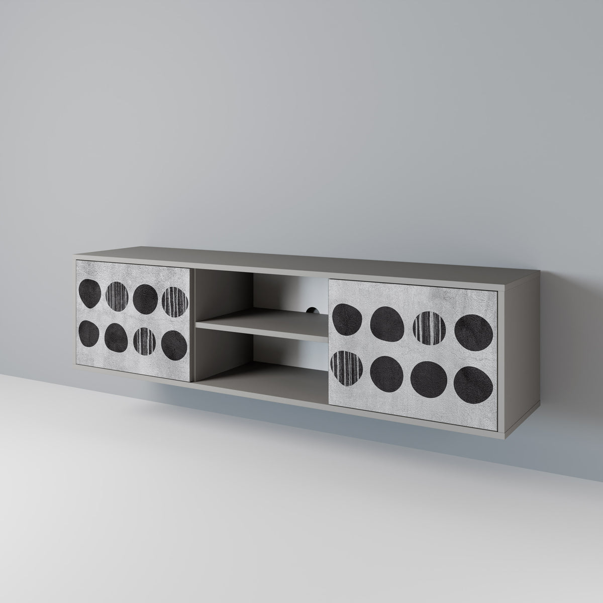 GHOSTLY GRADIENTS Dvoudveřový TV stolek