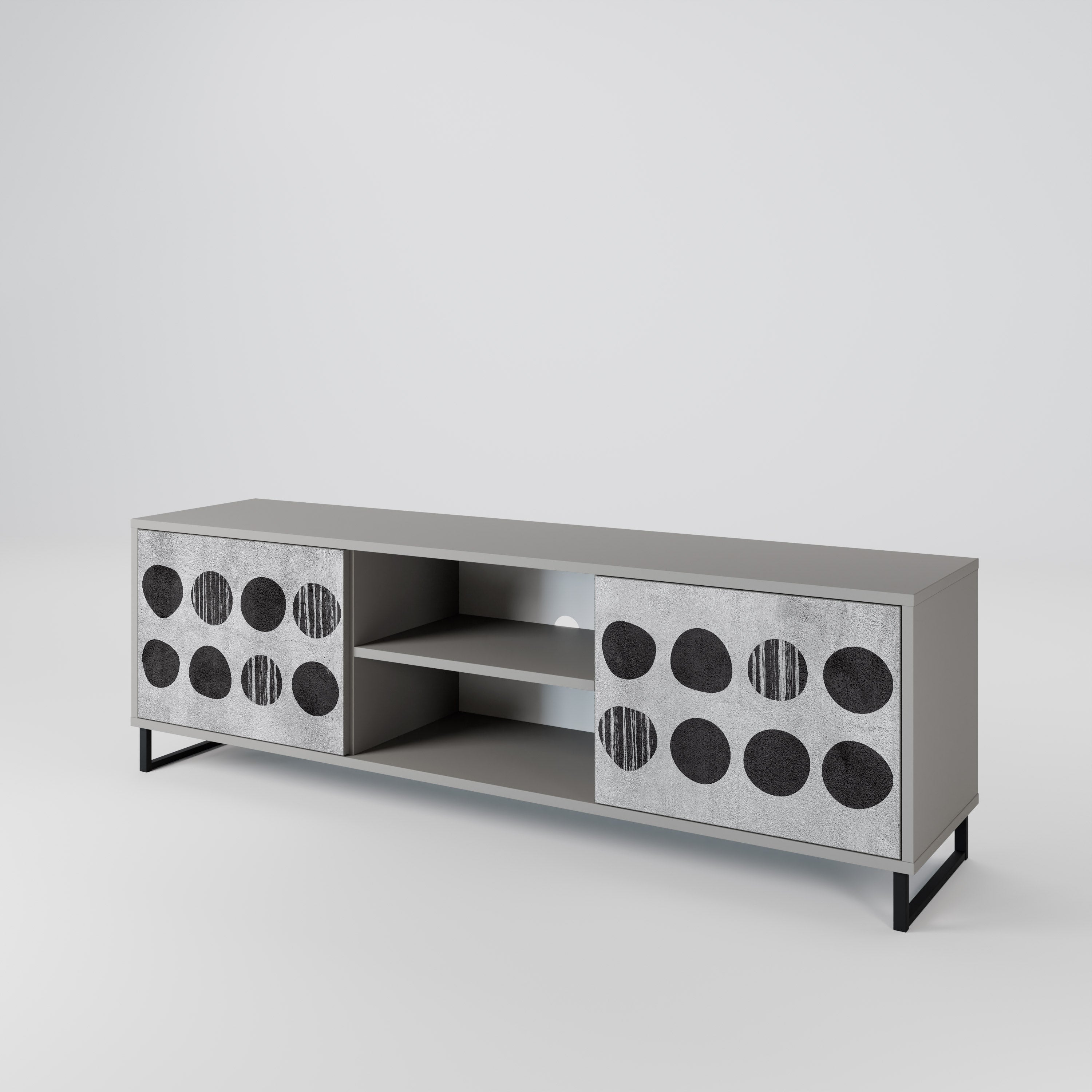 GHOSTLY GRADIENTS Dvoudveřový TV stolek