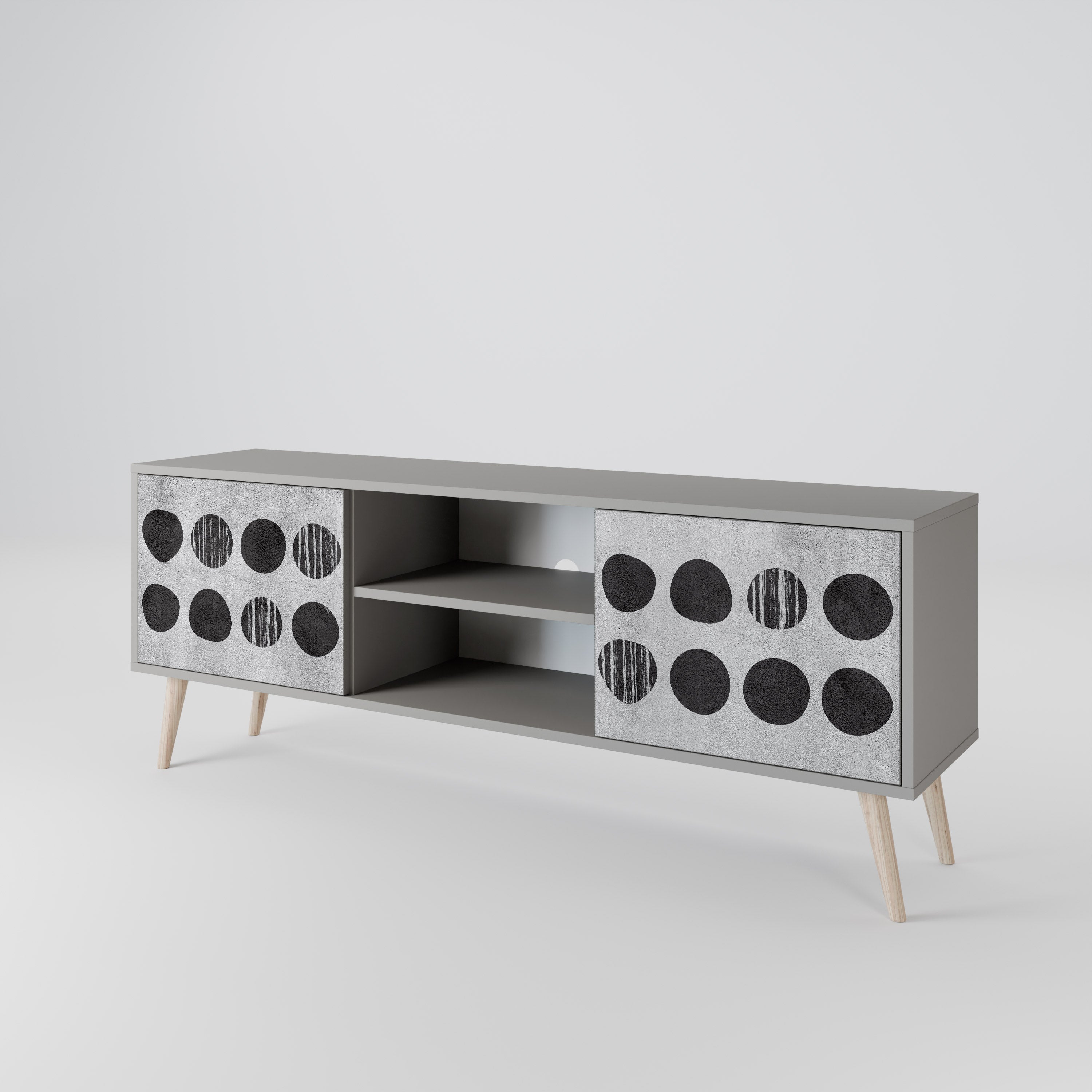 GHOSTLY GRADIENTS Dvoudveřový TV stolek