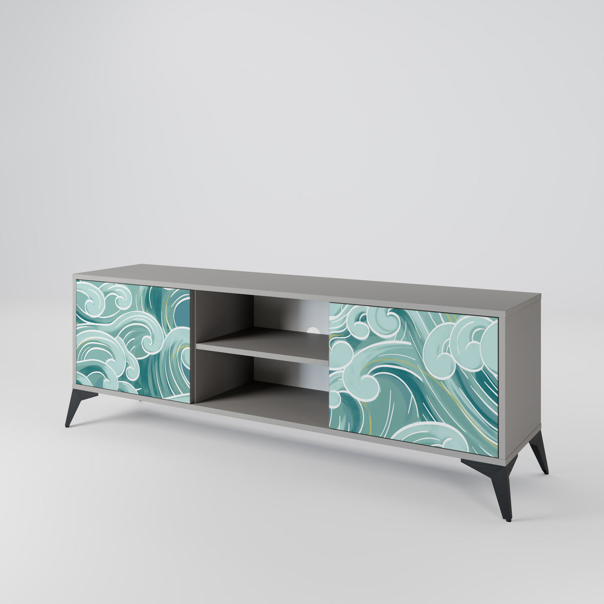 ASIAN SWAY Dvoudveřový TV stolek