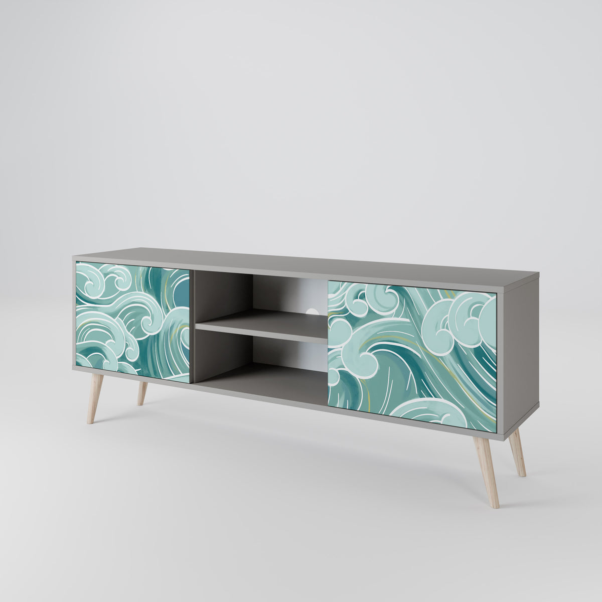 ASIAN SWAY Dvoudveřový TV stolek