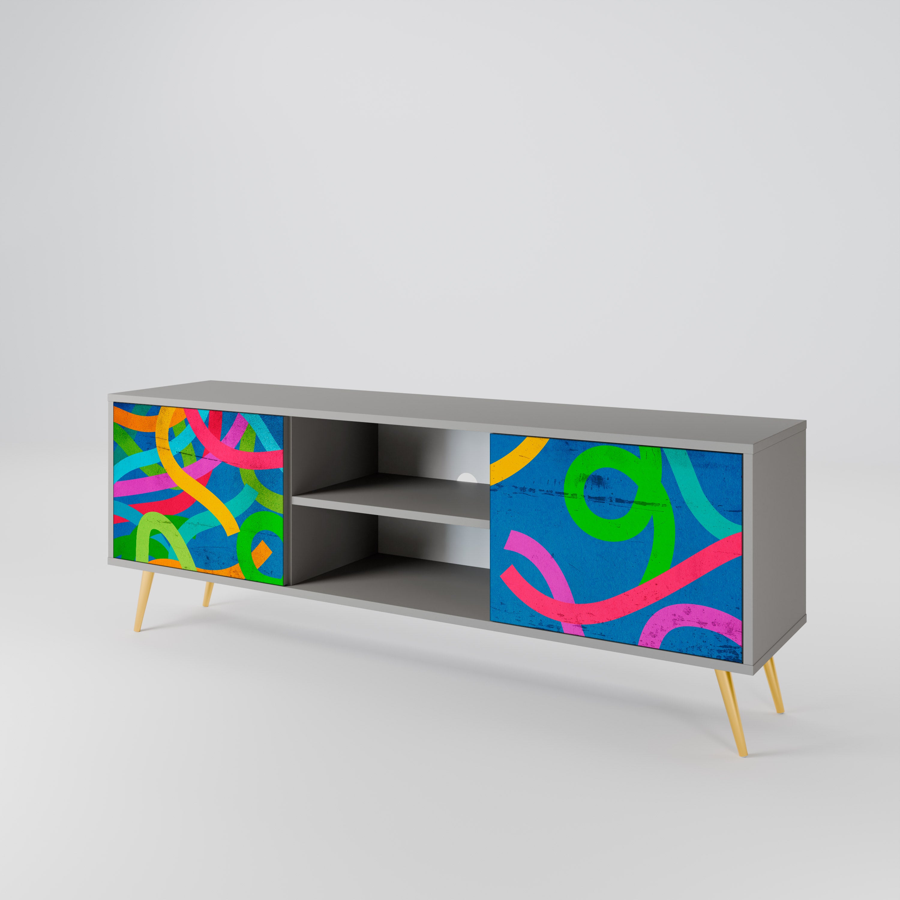 STREAMER TANGLE Dvoudveřový TV stolek