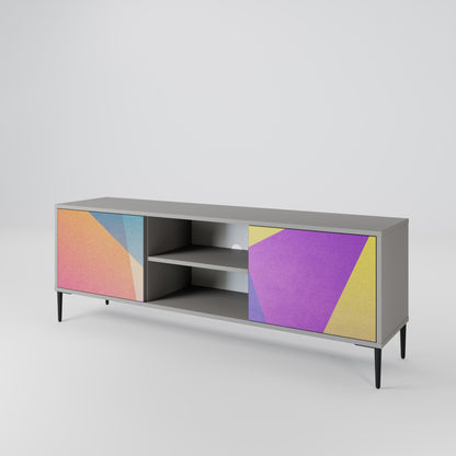BRIGHT GEOMETRY Dvoudveřový TV stolek