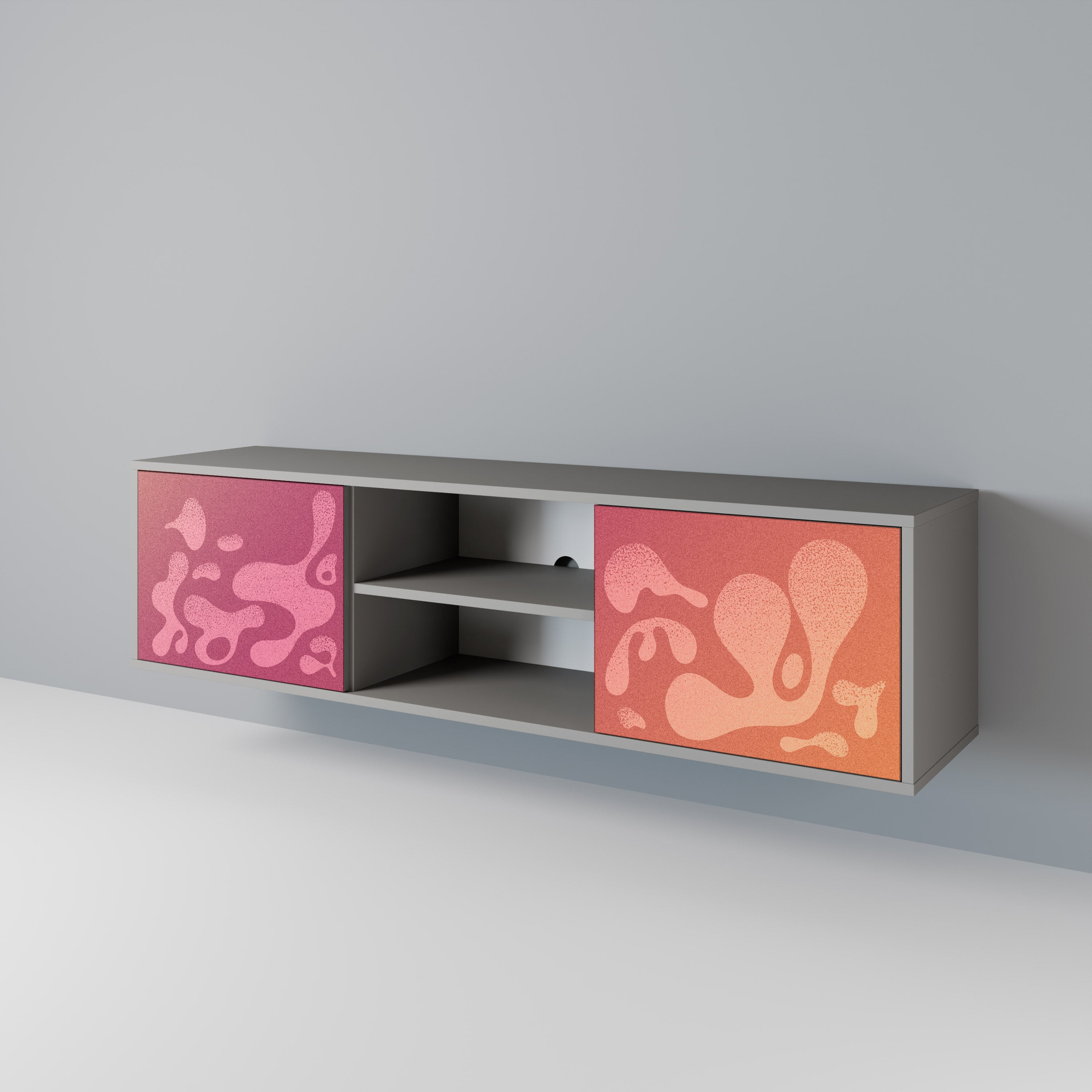 IRREGULAR PINK 2-Door TV Cabinet