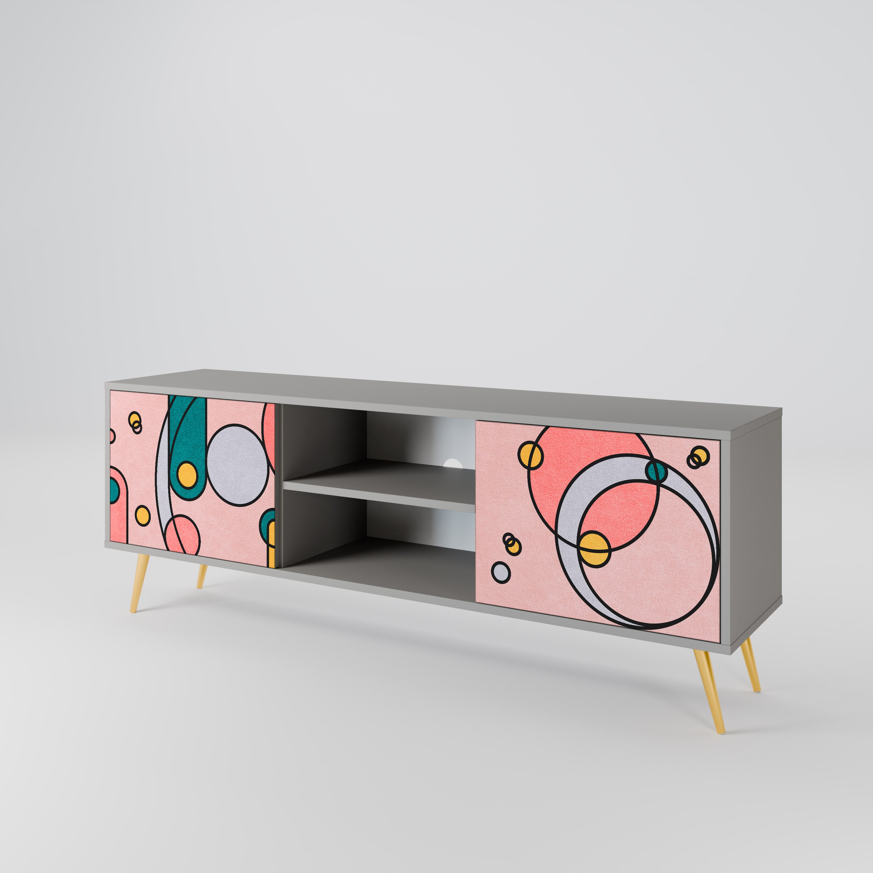 GOSSAMER ECHOES Dvoudveřový TV stolek