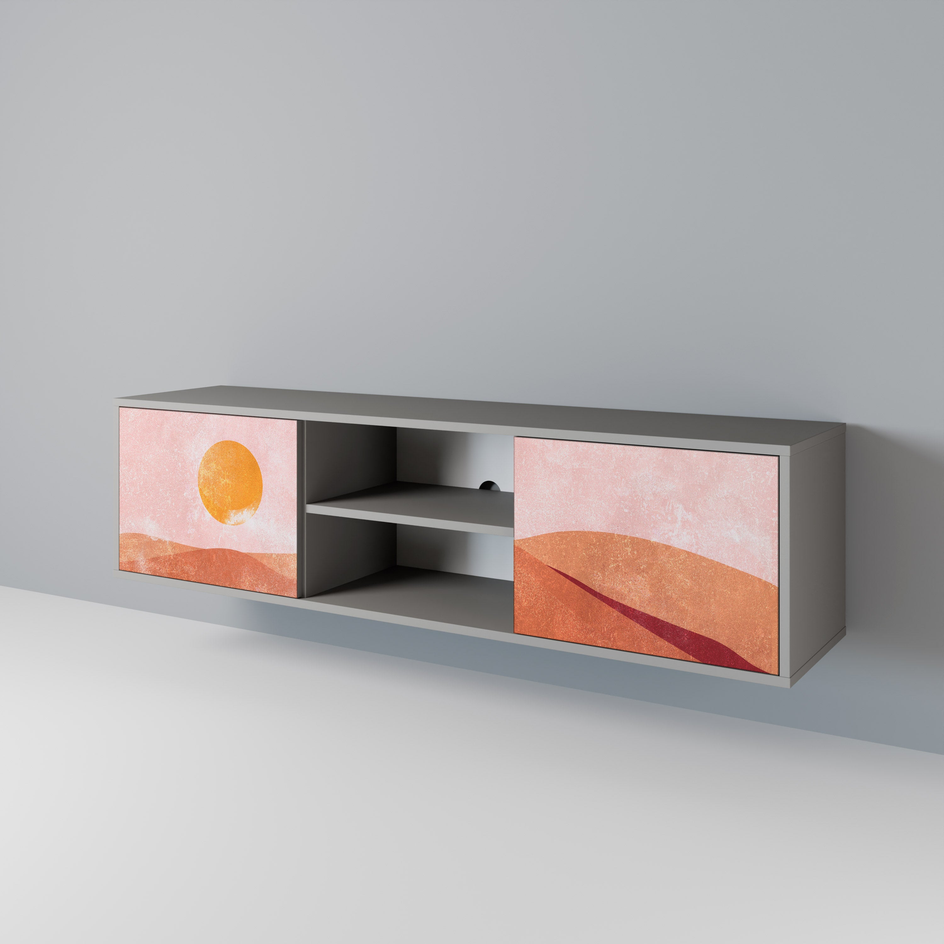 LUMINOUS SUNLIGHT Dvoudveřový TV stolek
