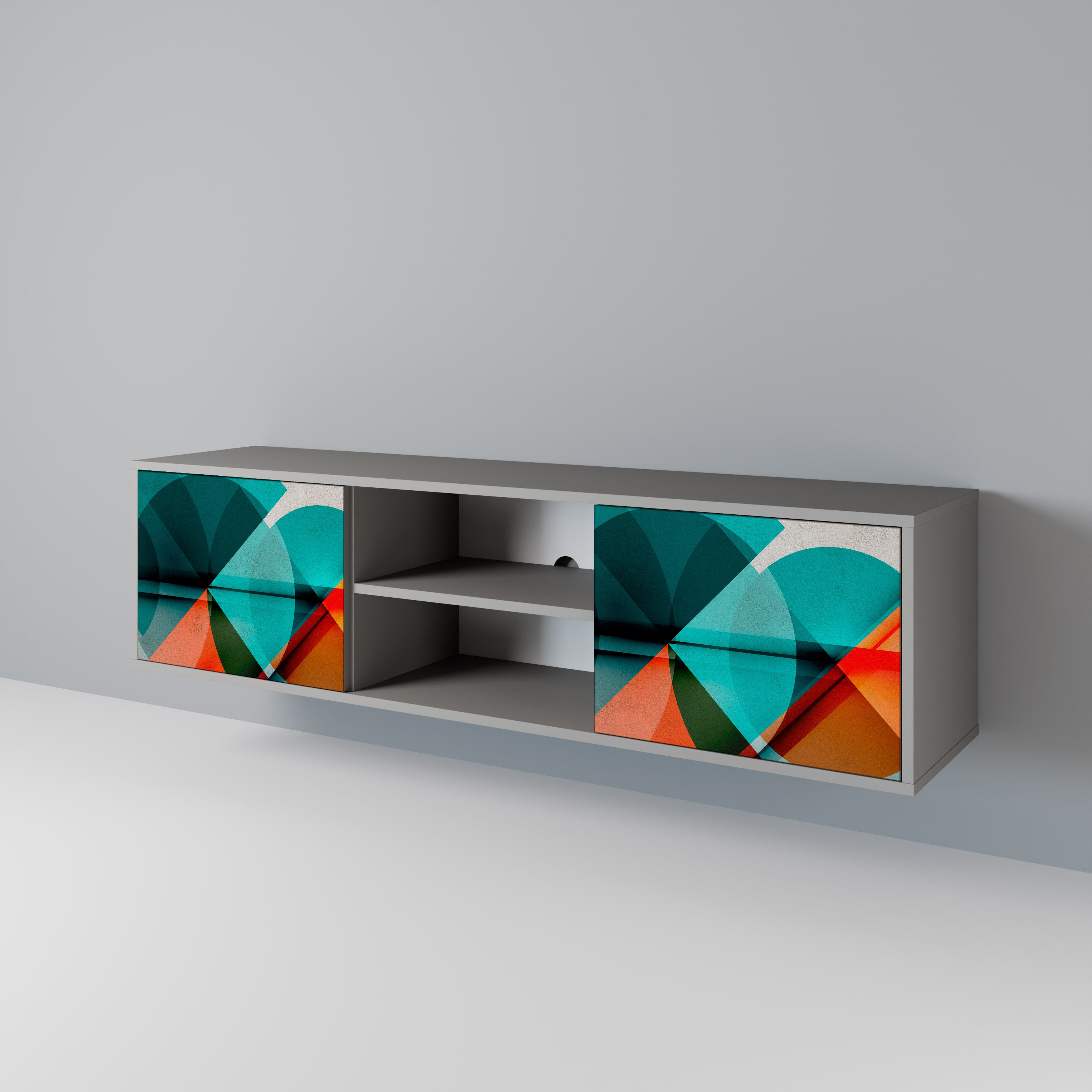 CIRCULAR RHAPSODY 2-Door TV Cabinet