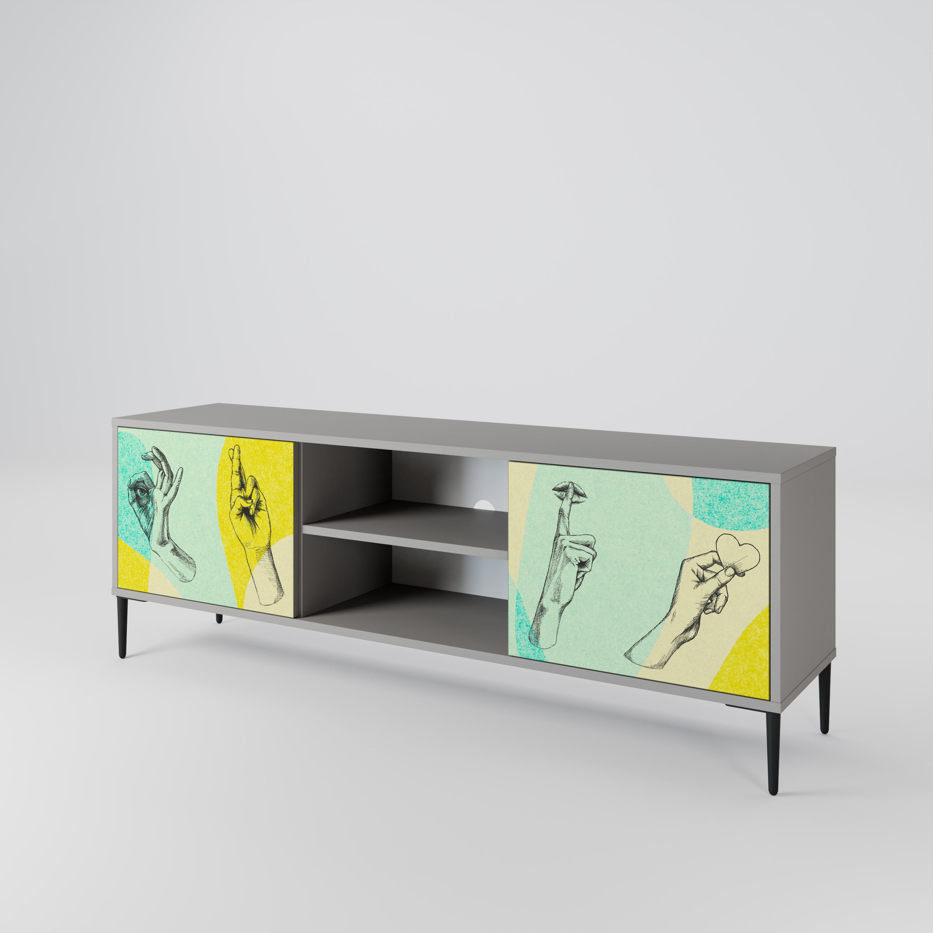 BODY LANGUAGE 2-Door TV Cabinet