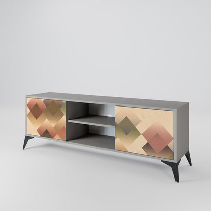 GEOMETRIC FUSION Dvoudveřový TV stolek