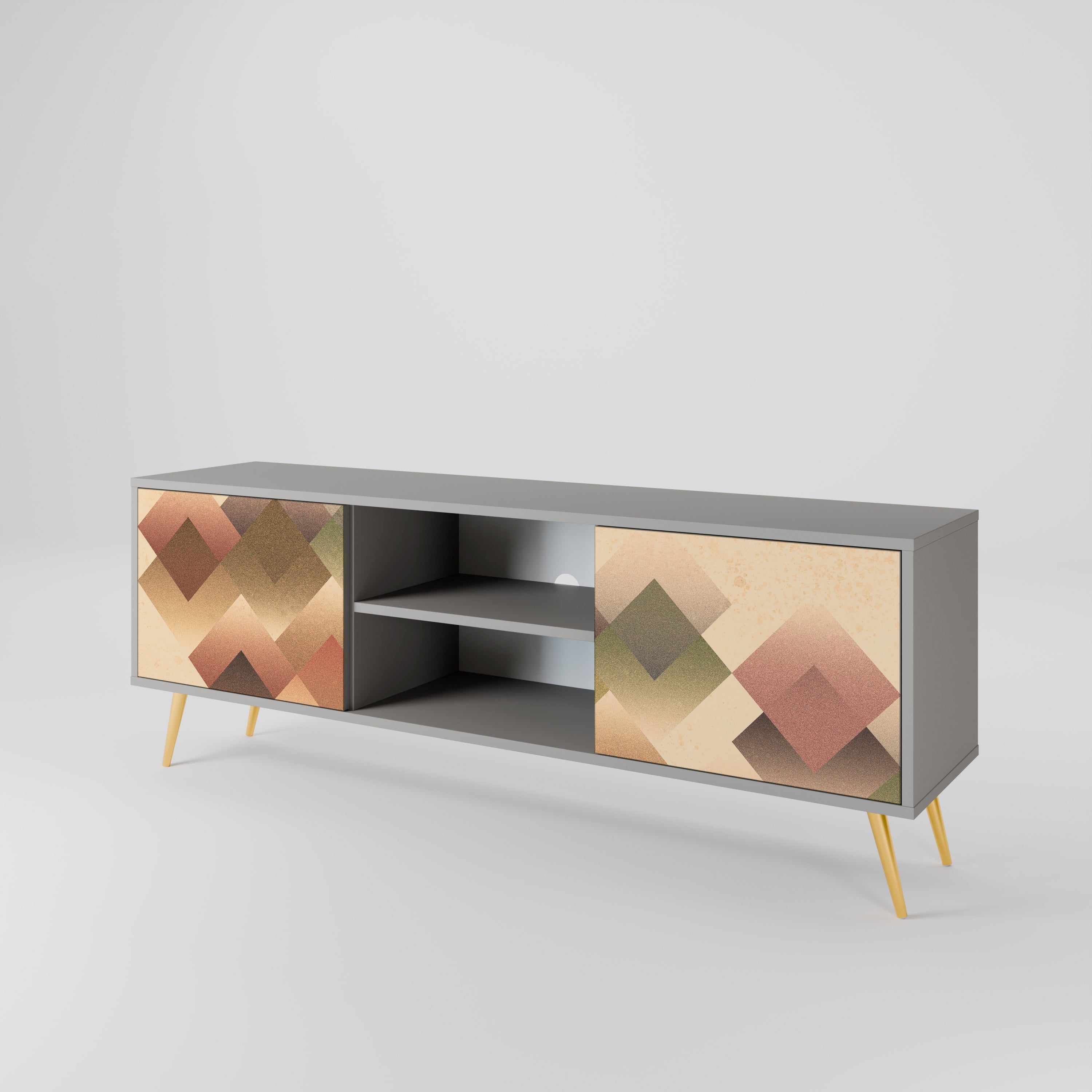 GEOMETRIC FUSION 2-Door TV Cabinet
