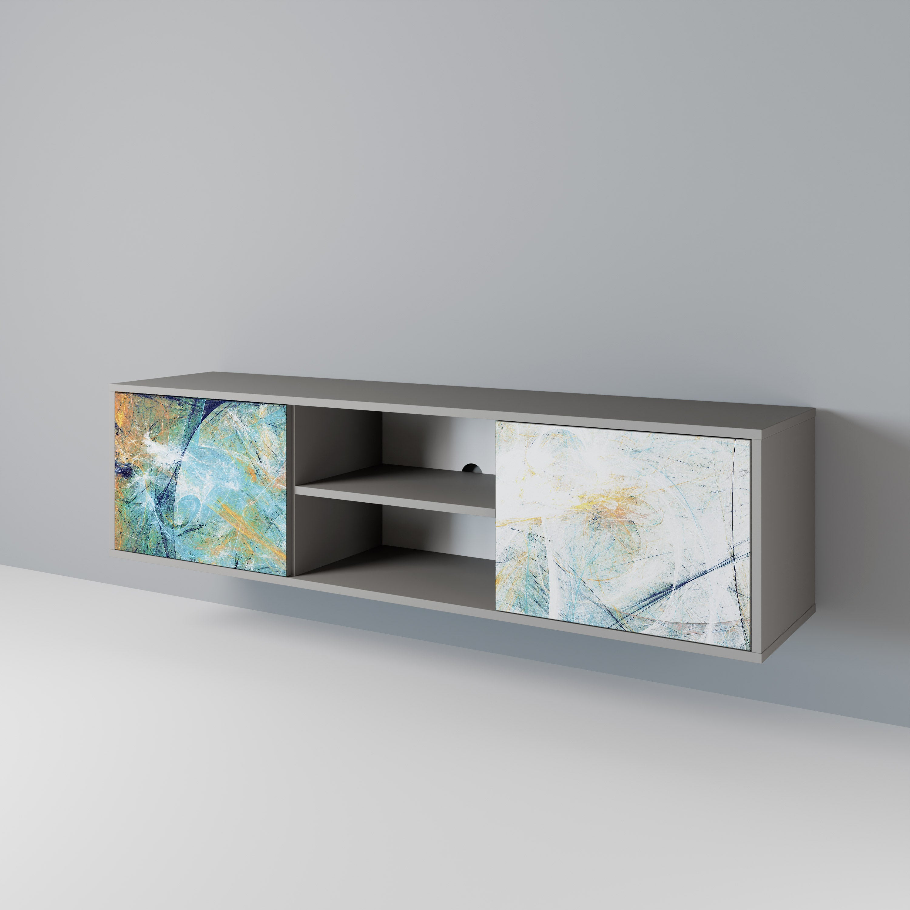 ABSTRACT THOUGHTS 2-Door TV Cabinet