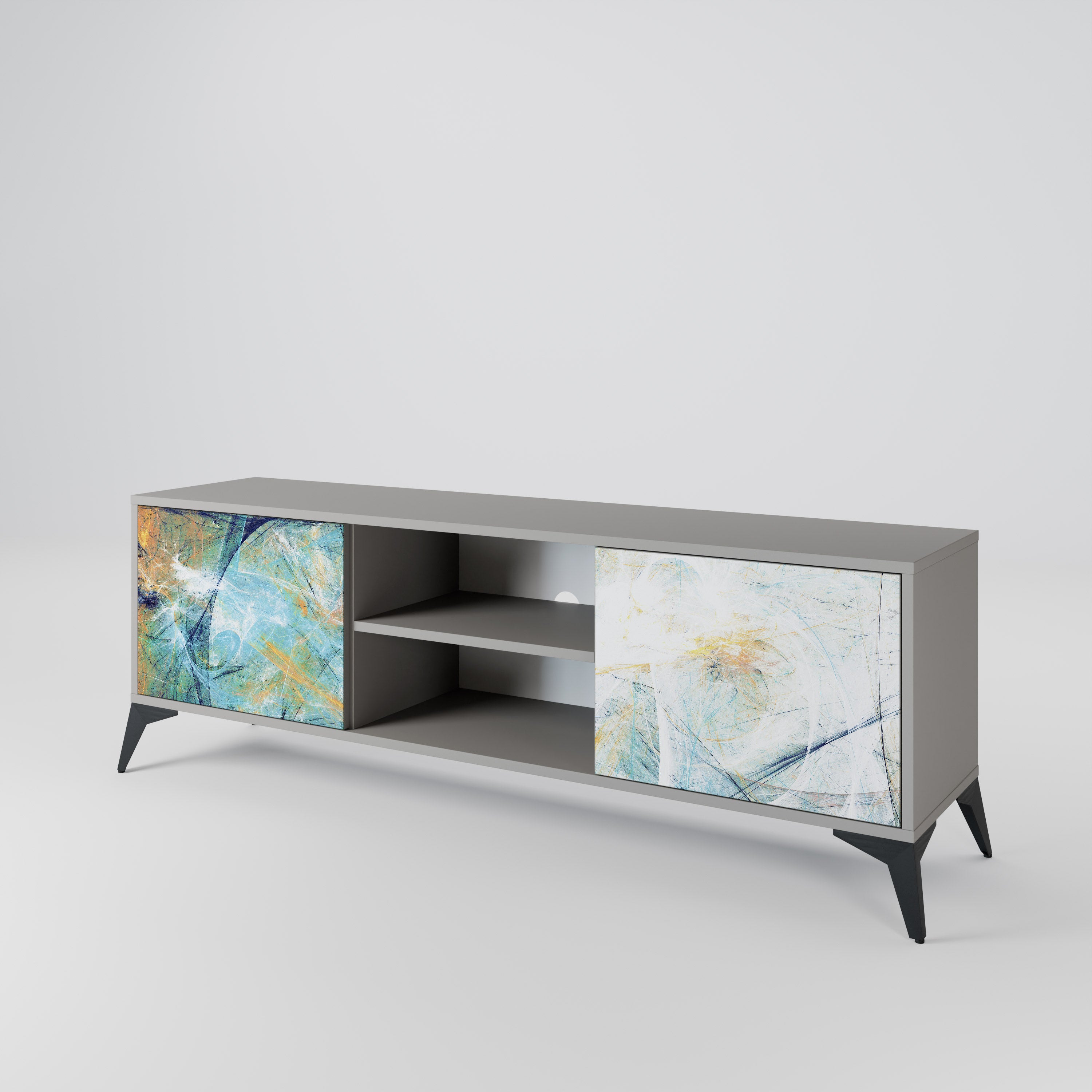 ABSTRACT THOUGHTS 2-Door TV Cabinet