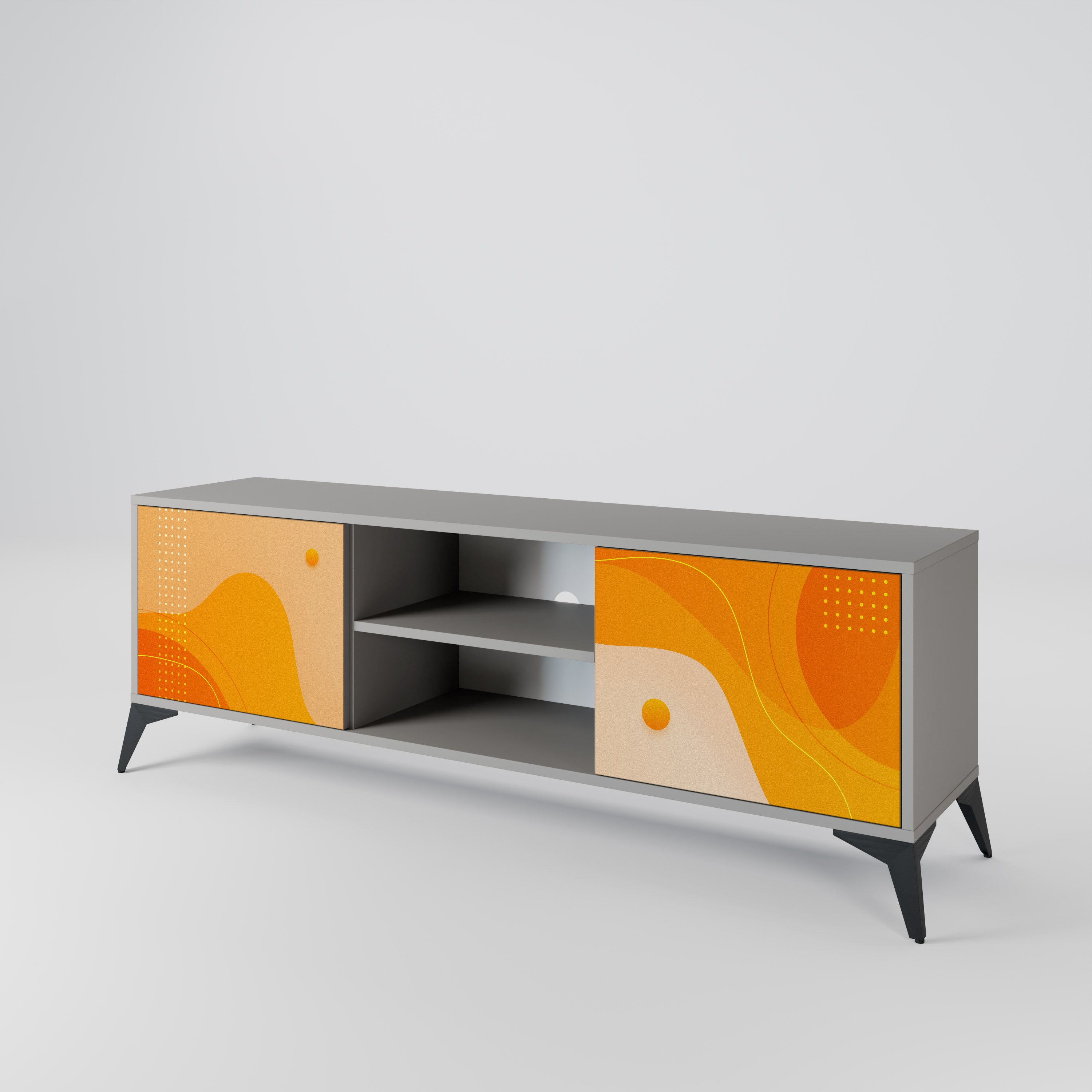 ORANGE ARRANGEMENT 2-Door TV Cabinet