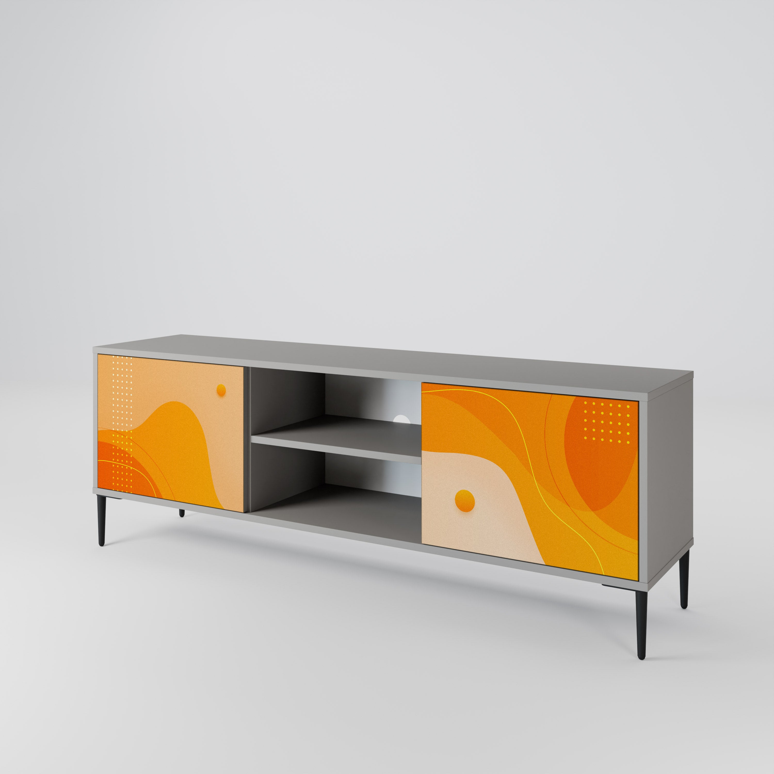 ORANGE ARRANGEMENT 2-Door TV Cabinet