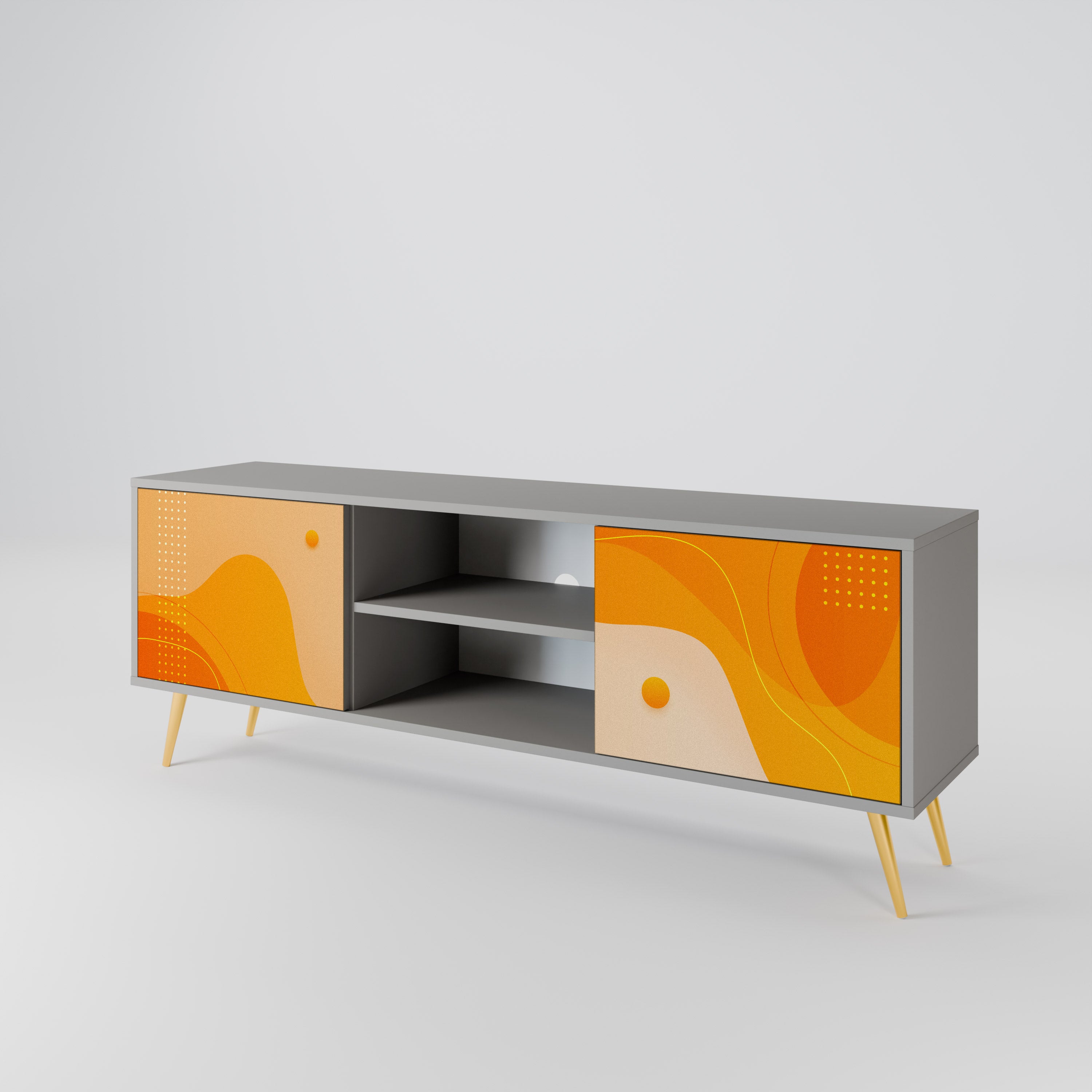 ORANGE ARRANGEMENT 2-Door TV Cabinet