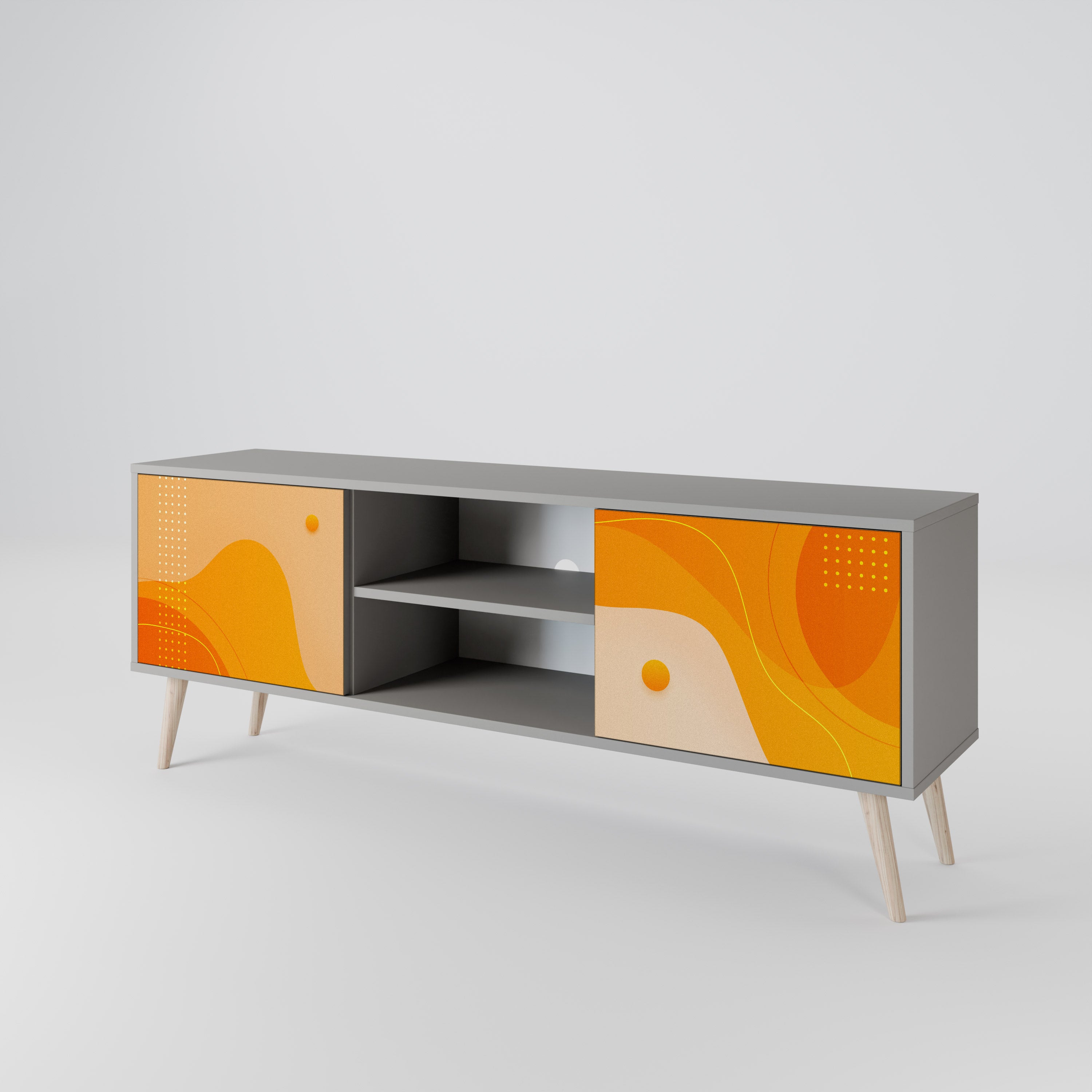 ORANGE ARRANGEMENT 2-Door TV Cabinet
