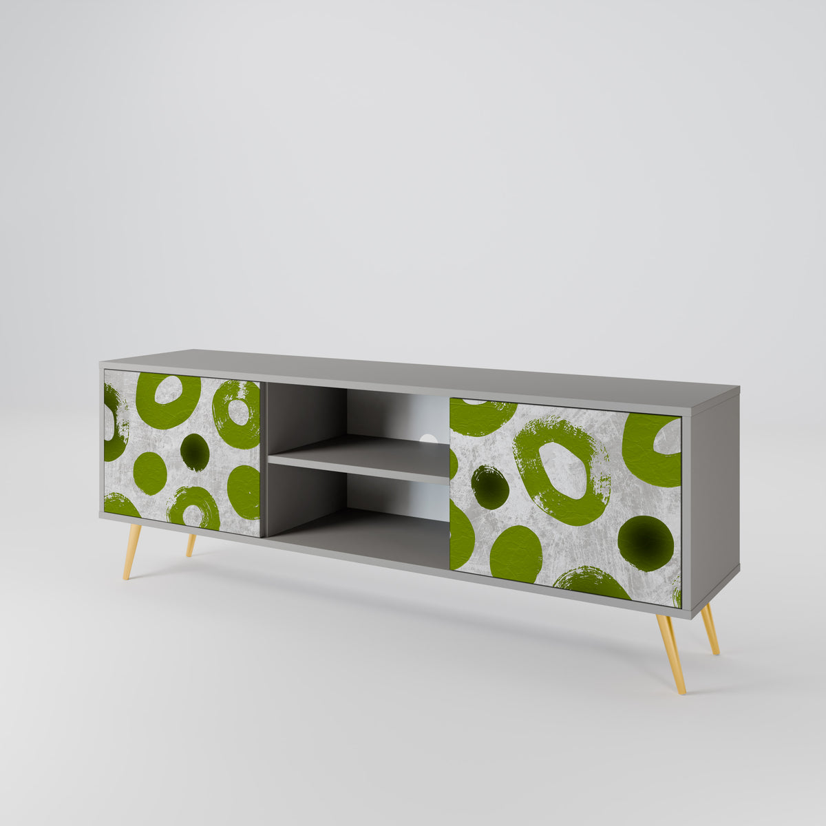 GREEN RHAPSODY Dvoudveřový TV stolek