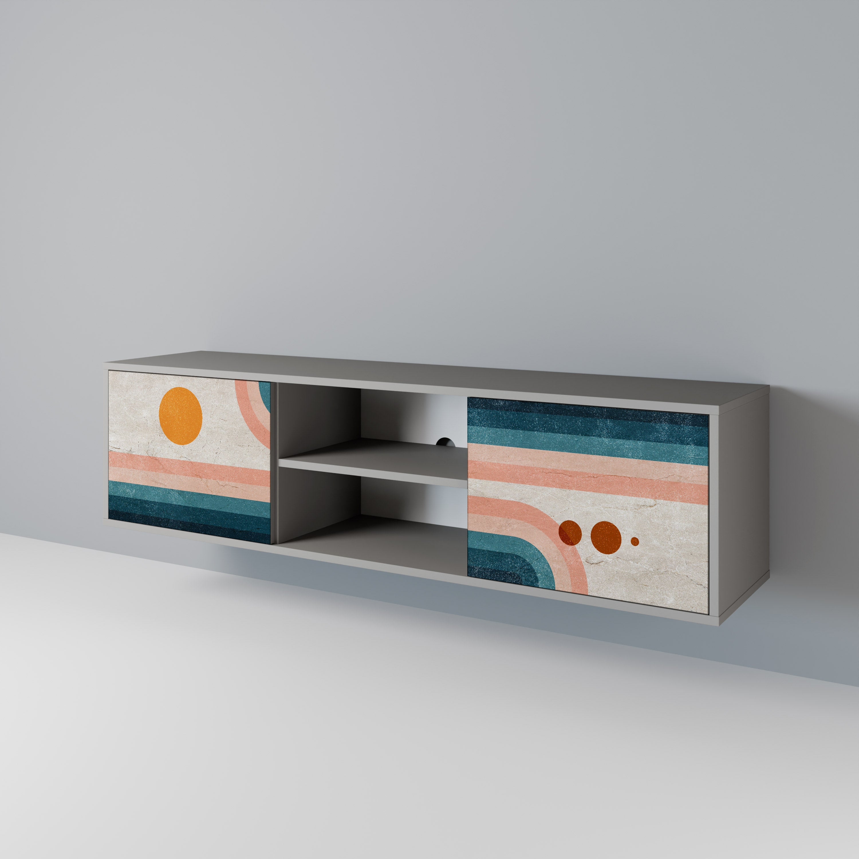 TWO HALVES 2-Door TV Cabinet