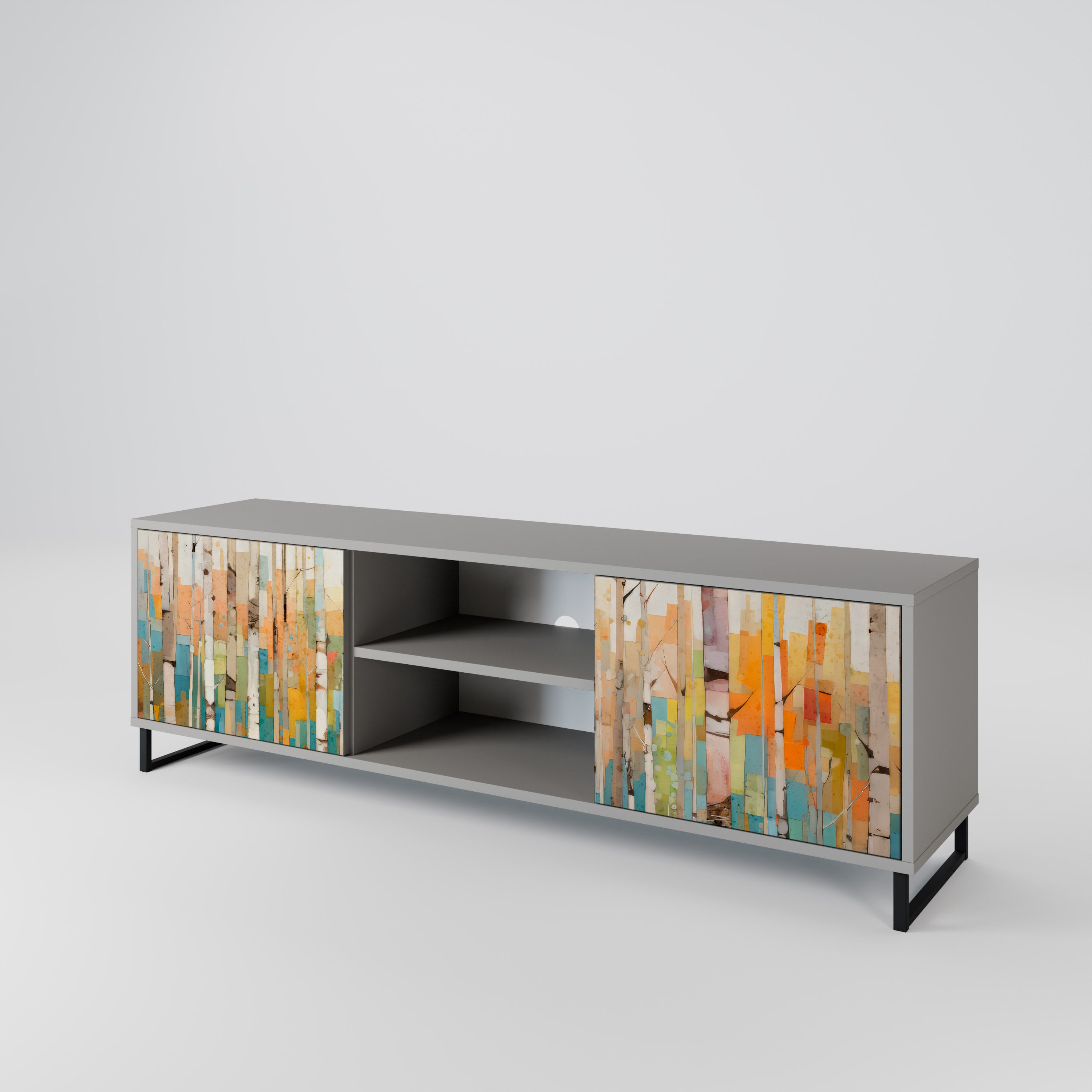 BIRCH KALEIDOSCOPE 2-Door TV Cabinet