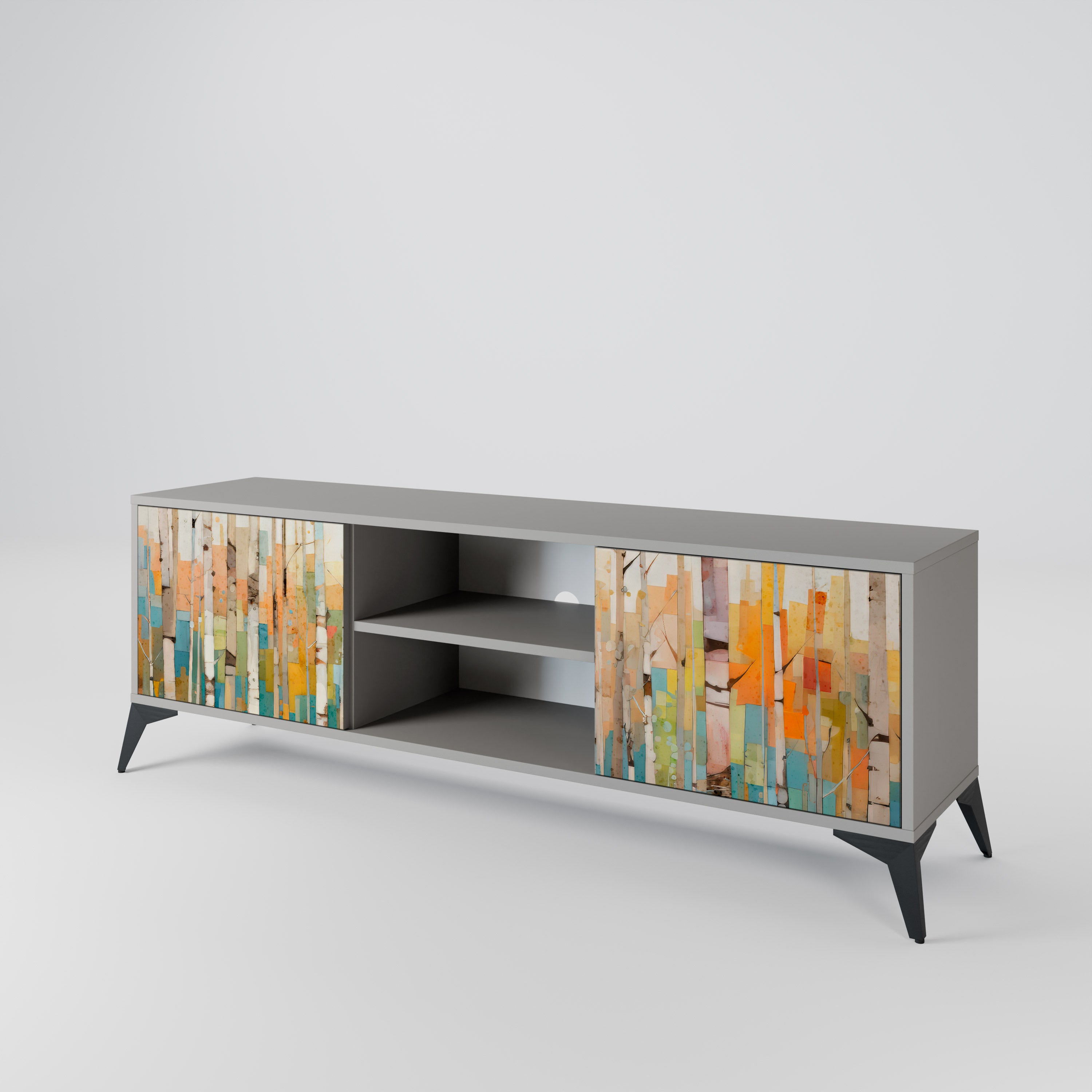 BIRCH KALEIDOSCOPE 2-Door TV Cabinet