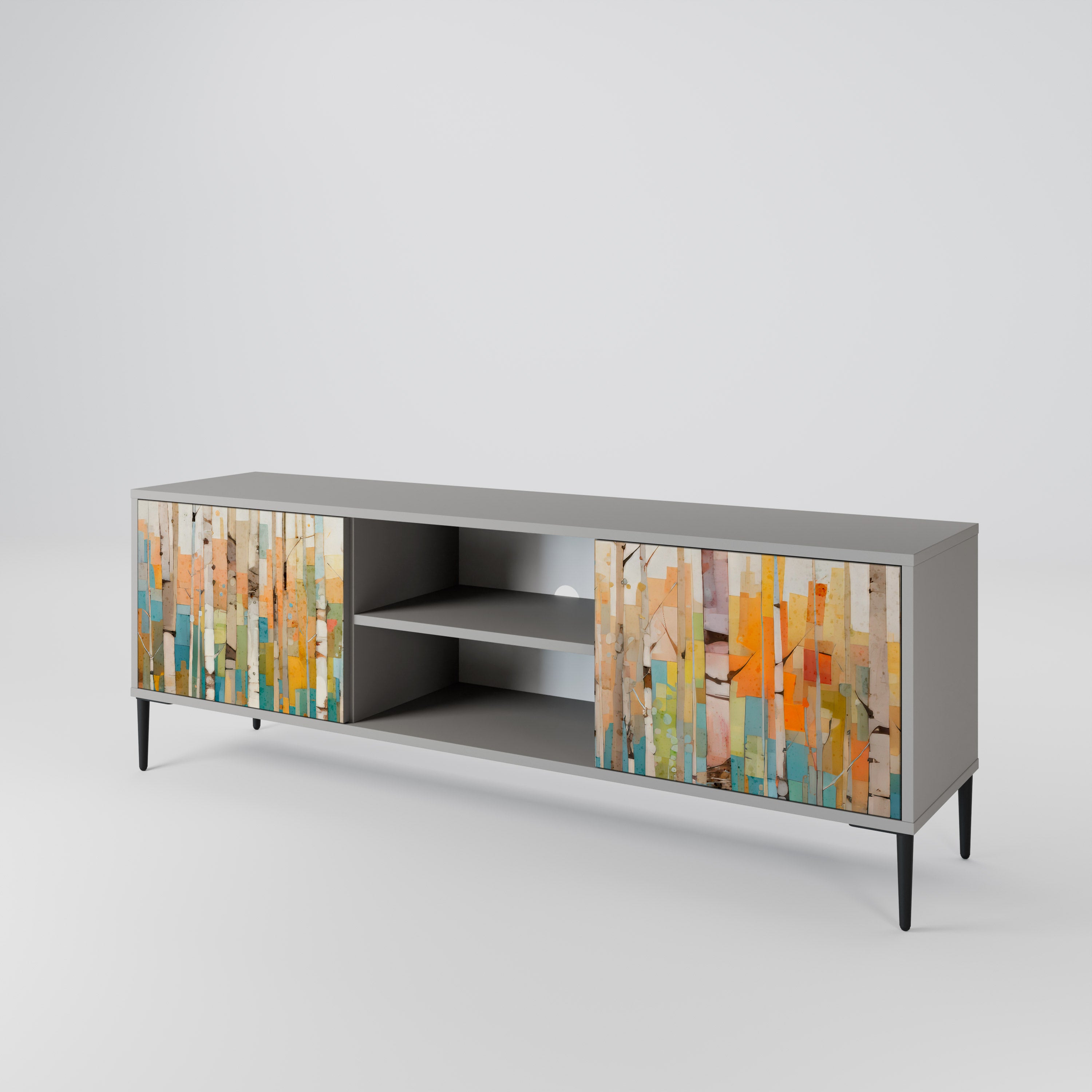 BIRCH KALEIDOSCOPE 2-Door TV Cabinet