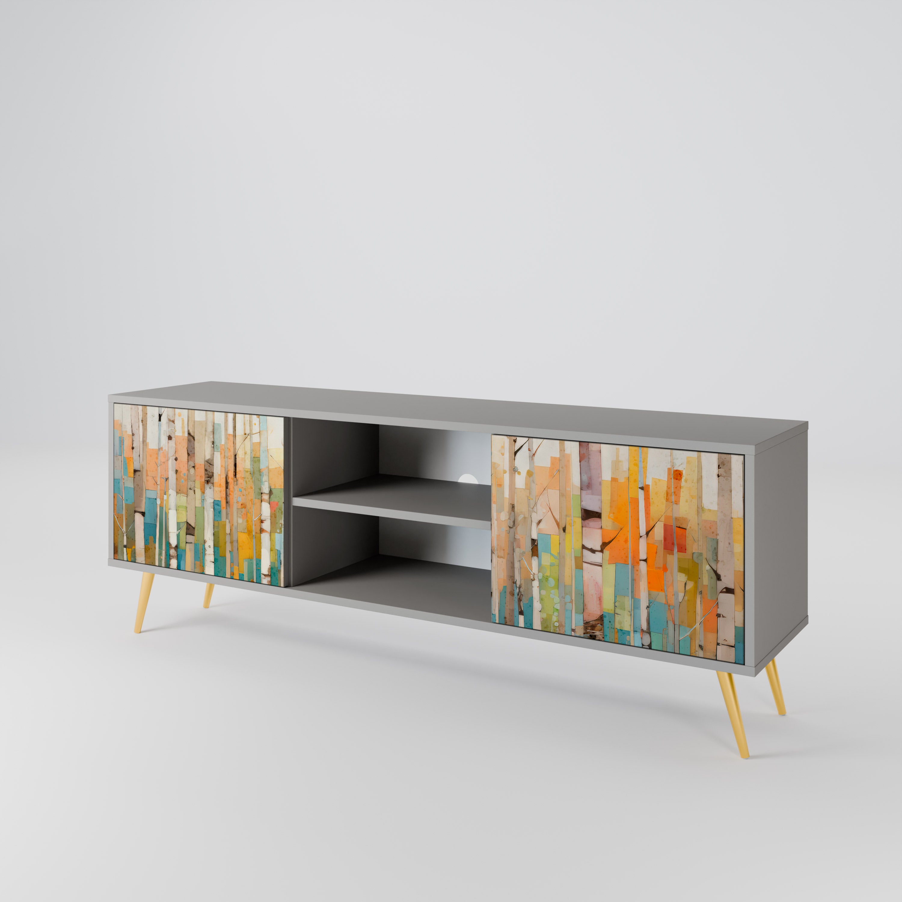 BIRCH KALEIDOSCOPE 2-Door TV Cabinet