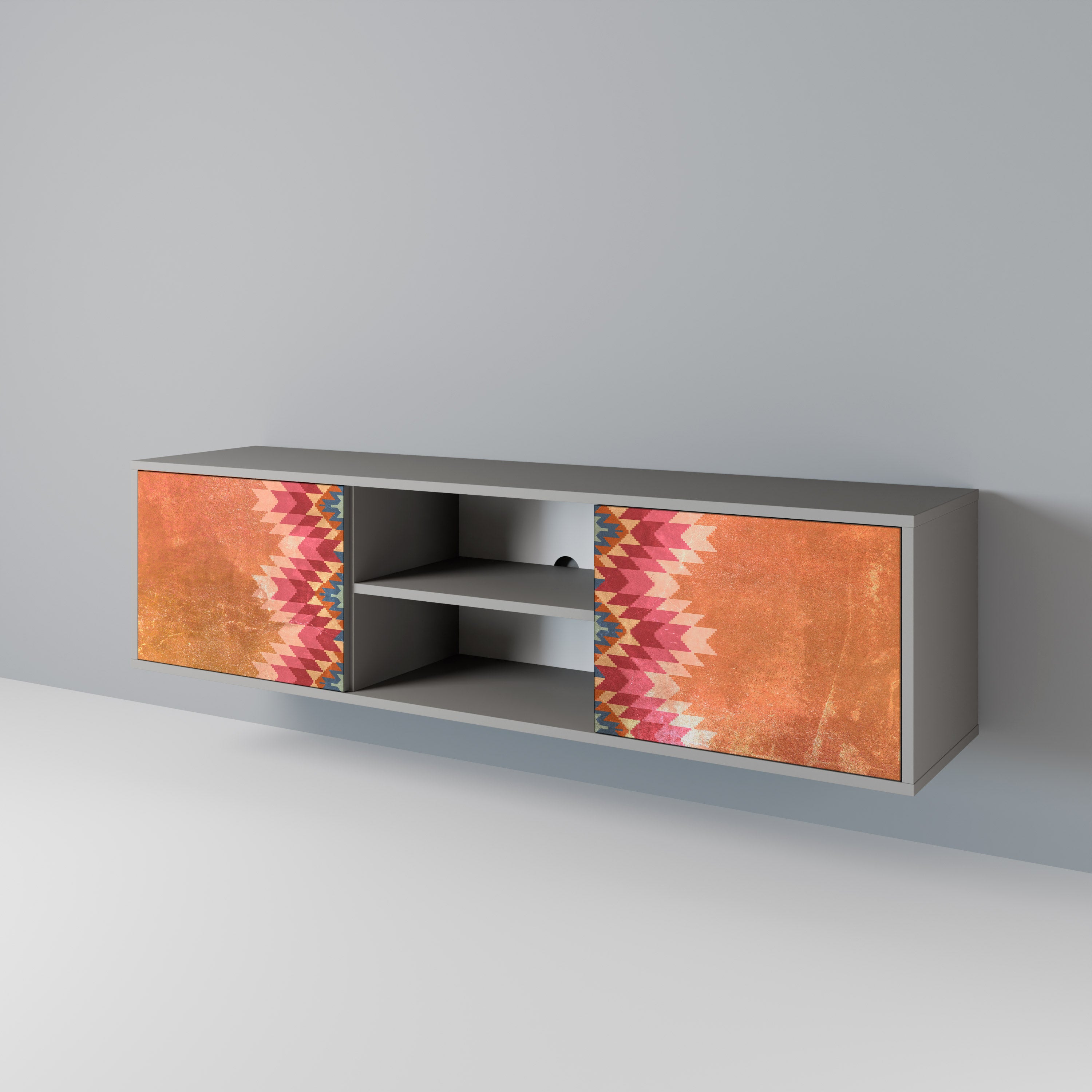 INDIAN FOLK 2-Door TV Cabinet