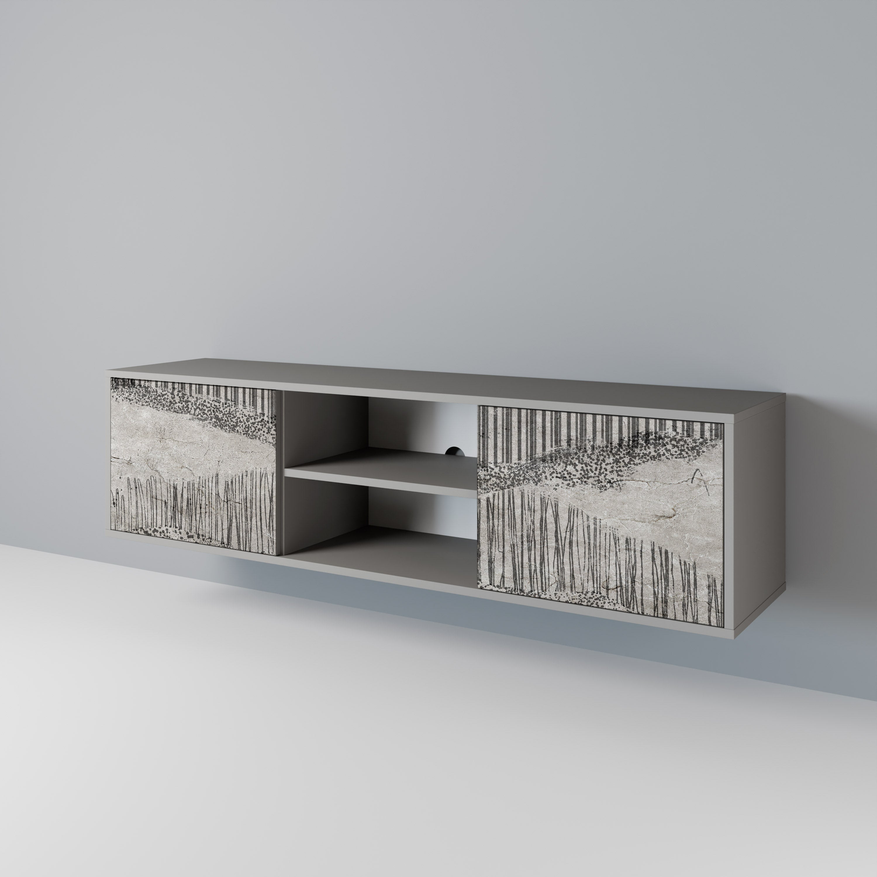 GRAIN LINES 2-Door TV Cabinet