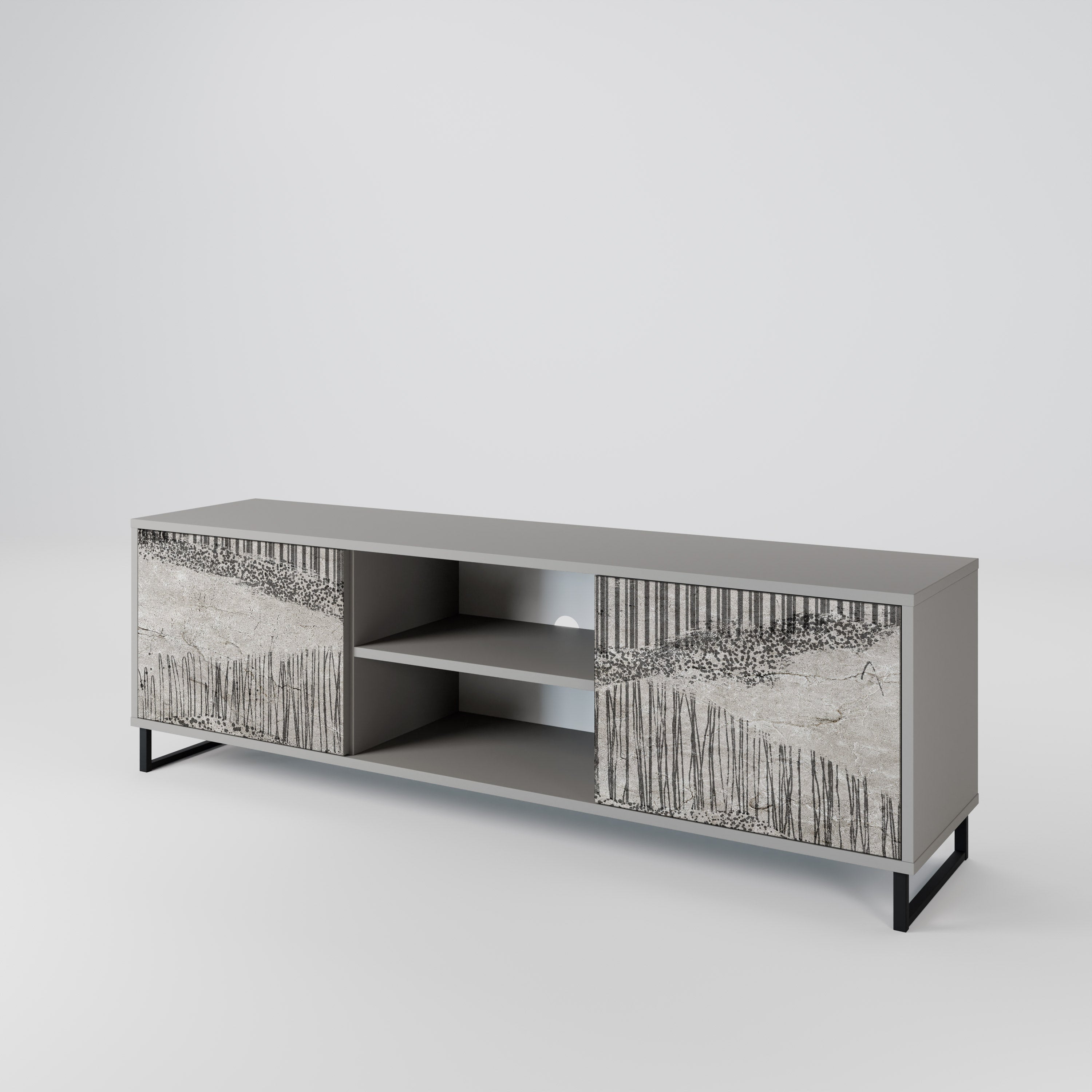 GRAIN LINES 2-Door TV Cabinet