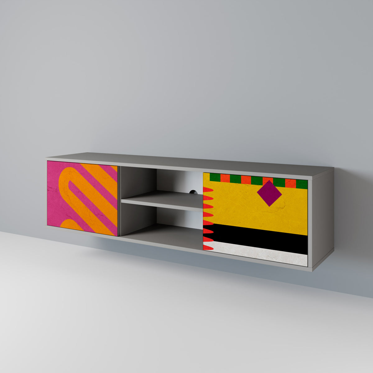 VIVID ART Dvoudveřový TV stolek