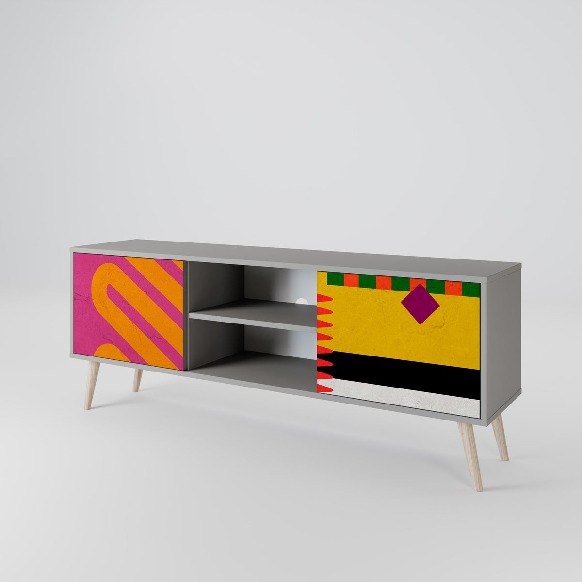 VIVID ART Dvoudveřový TV stolek