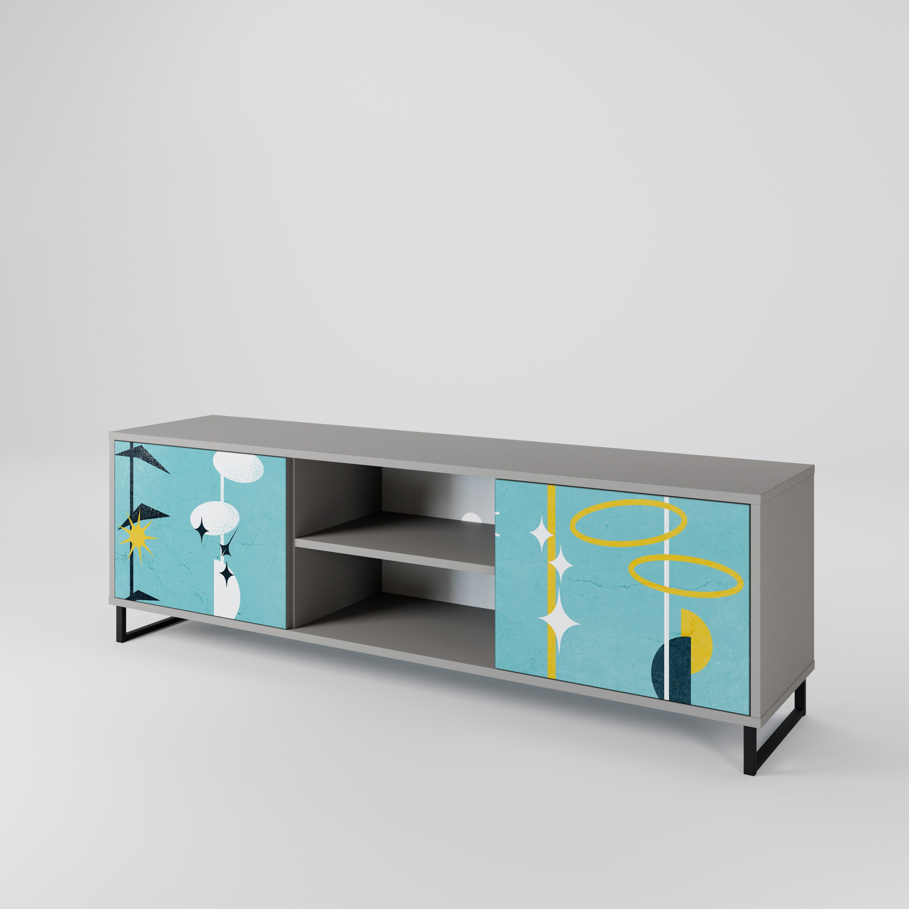 PATHS TO HAPPINESS 2-Door TV Cabinet